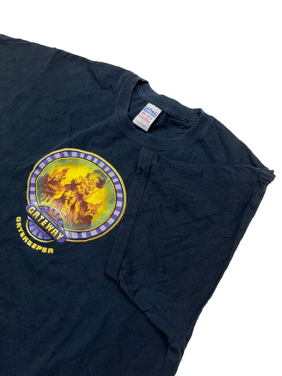 Microsoft Short Sleeve T Shirts Microsoft × The Game × Vintage Magic The Gathering Gateway Gatekeeper Vintage T-shirt Black