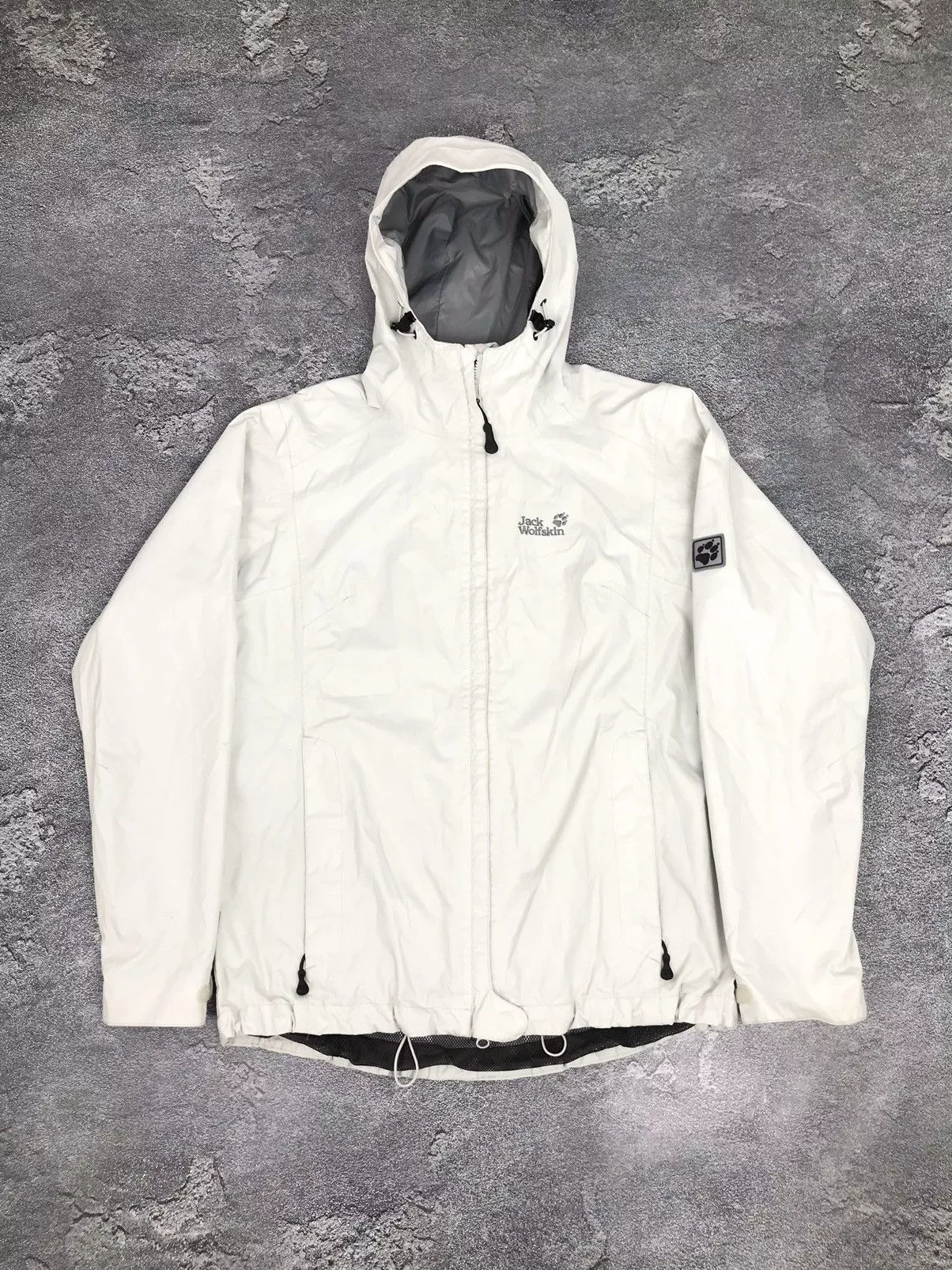 Goretex Light Jackets Goretex × Jack Wolfskin Jack Wolfskin Waterproof,Windbreaker Hooded Jacket White Gorpcore