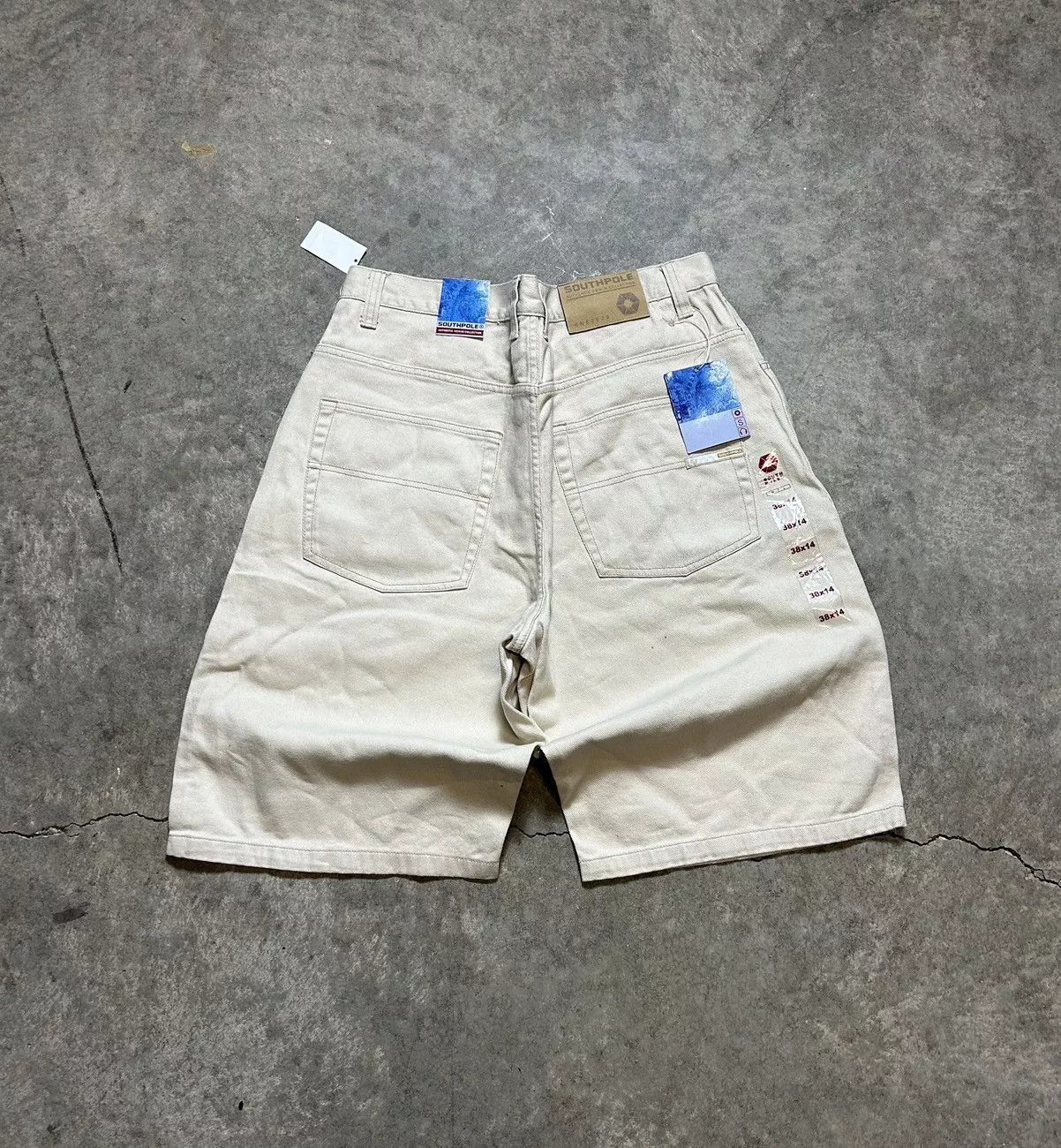 Southpole Shorts Southpole × Vintage Vintage 90s/y2k South pole jorts tan Brown