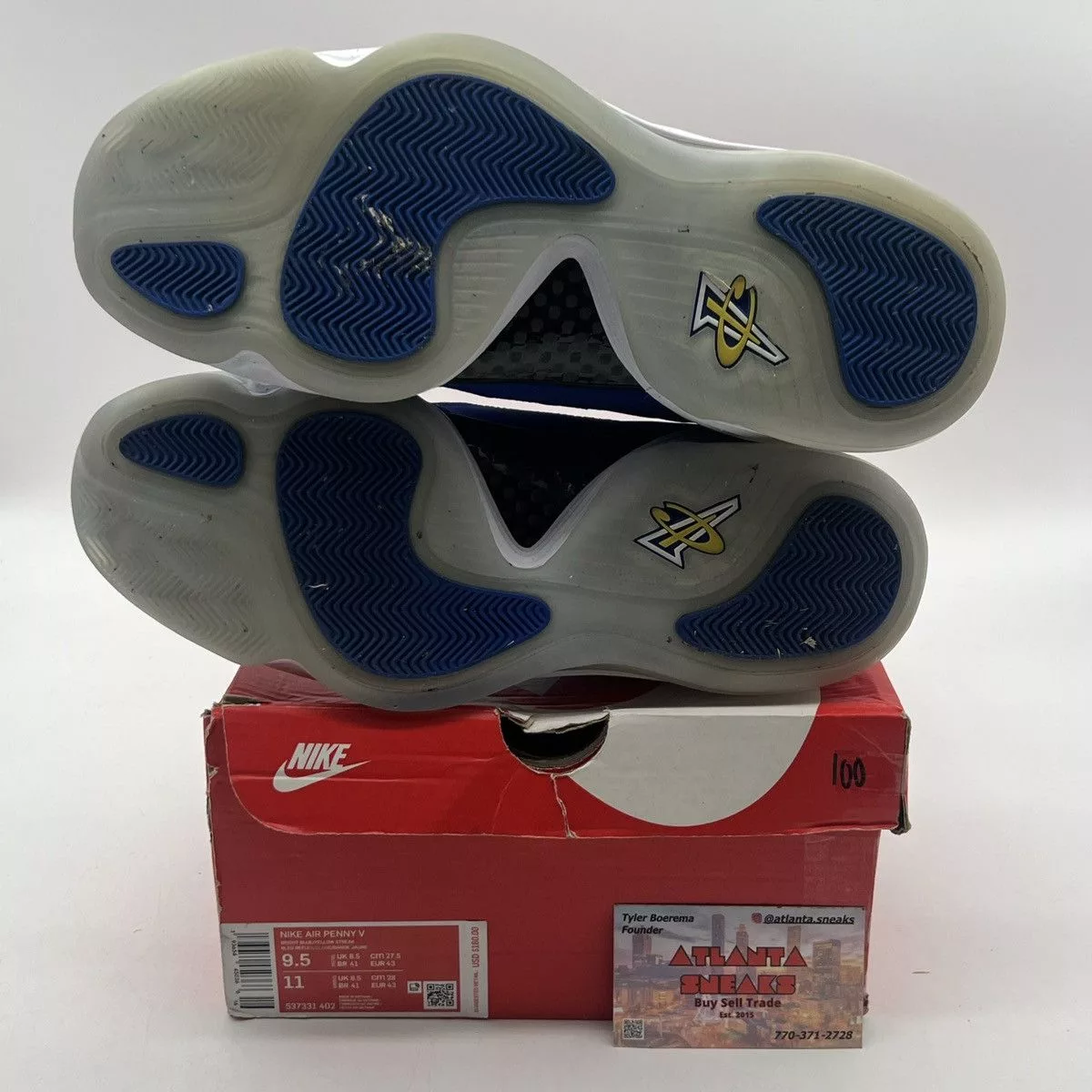 Nike Hi Top Sneakers Nike Air Penny 5 blue chips