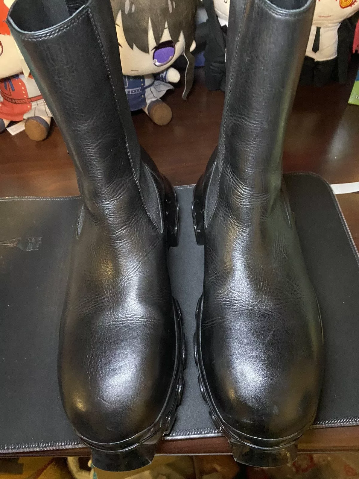 Rick Owens Boots Rick owens tractor boots Black