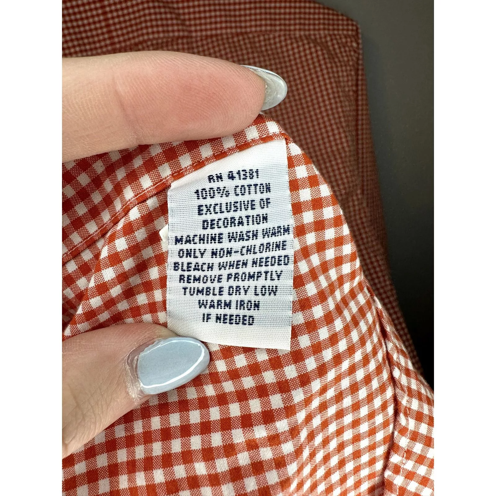 Ralph Lauren Shirts Button Ups Ralph Lauren Check Long Sleeve Button Down Shirt Orange S