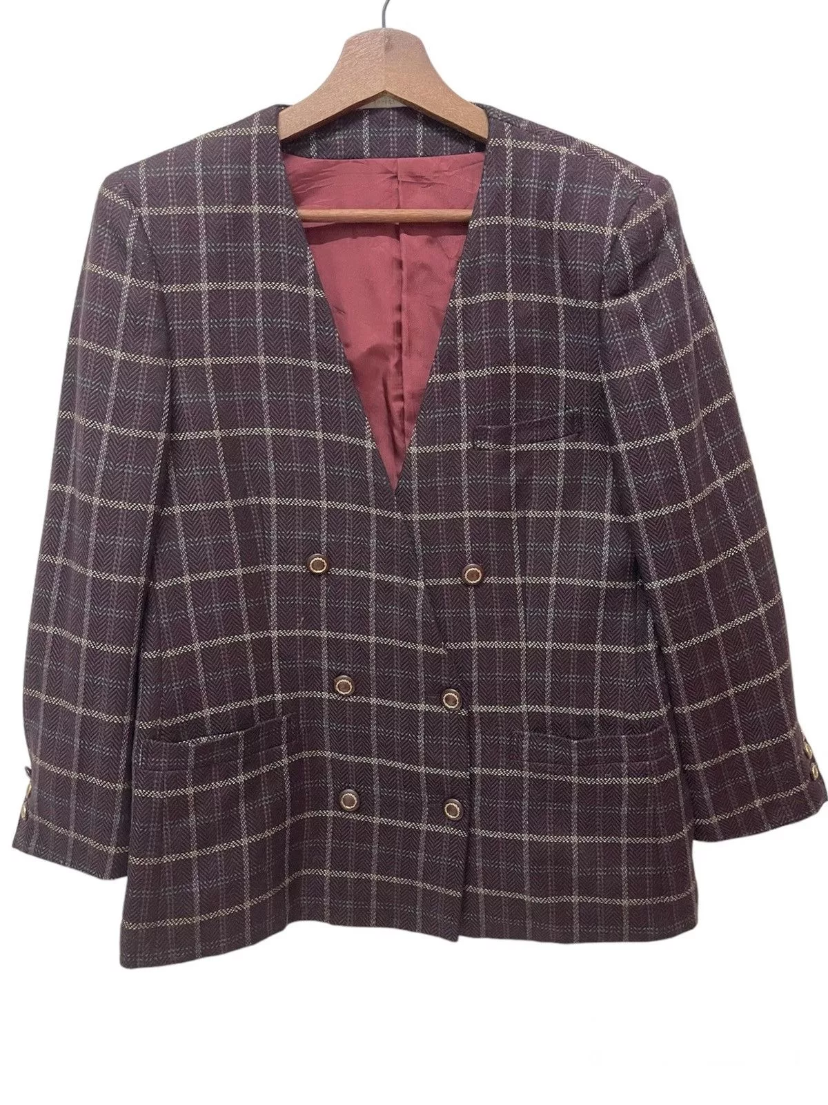 Burberry Jackets Burberry × Vintage VINTAGE CHECK BURBERRY JACKET COAT Red