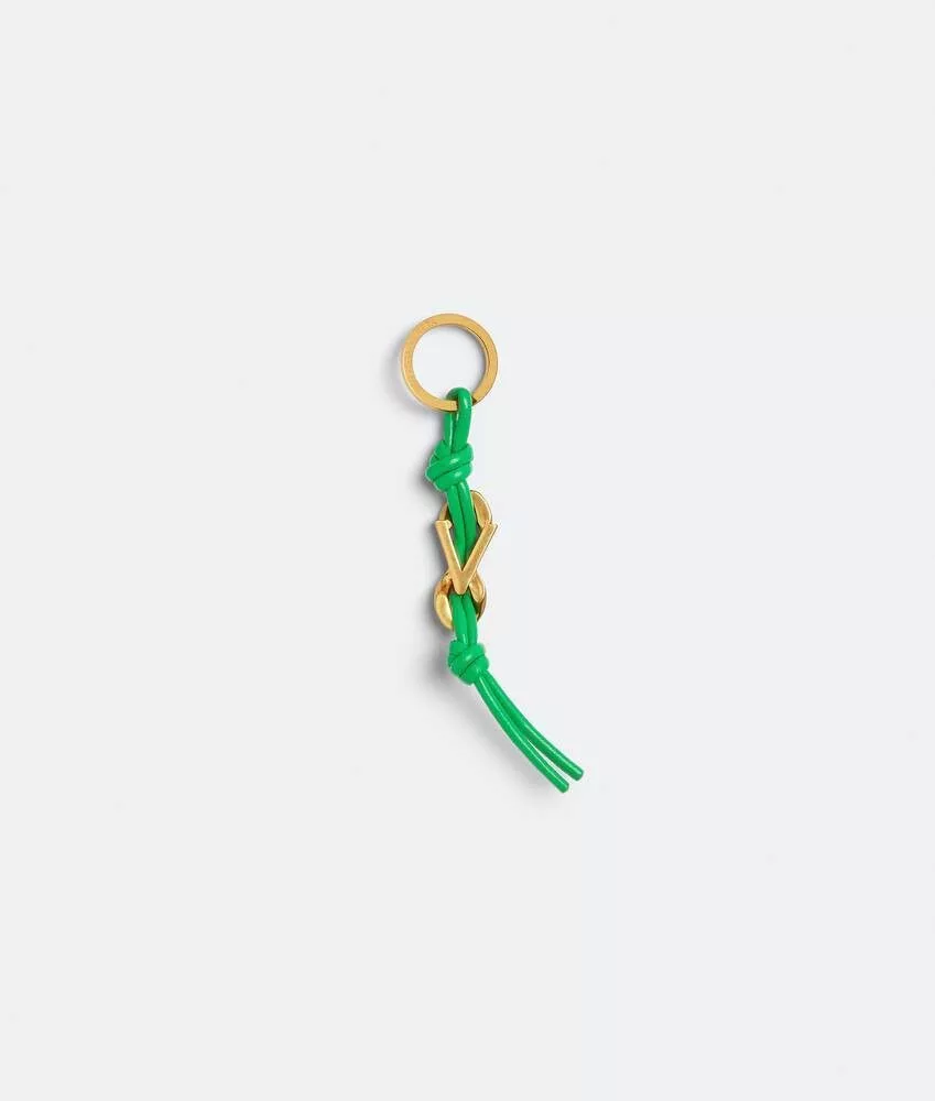 Bottega Veneta Rings Bottega Veneta o1n1vont0624 Size: OS / Alphabet Keyring in Gold/Green Multi