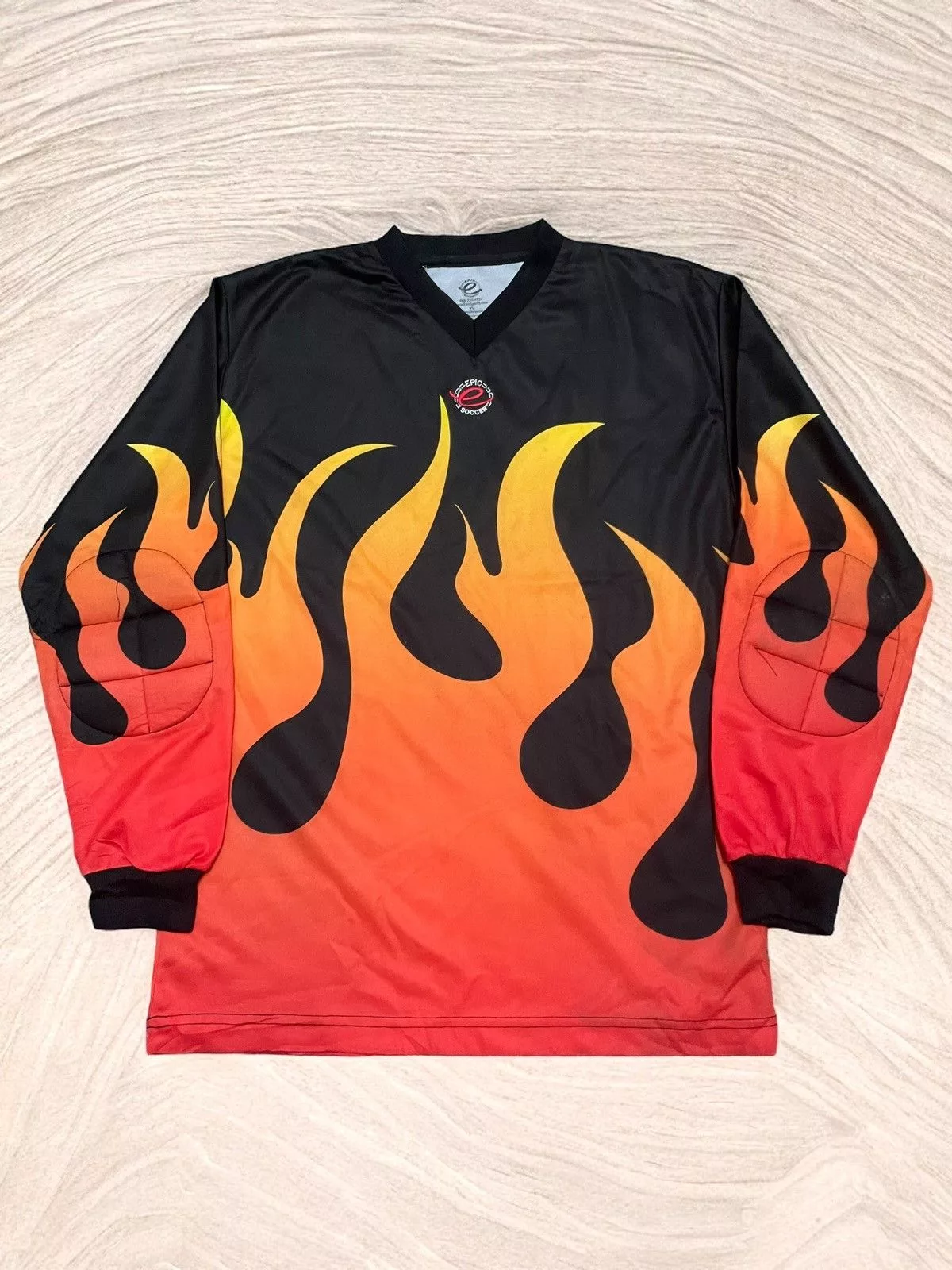 Asics Jerseys Asics × Umbro Vintage Epic Soccer Keeper Jersey Flame Asics Style Orange