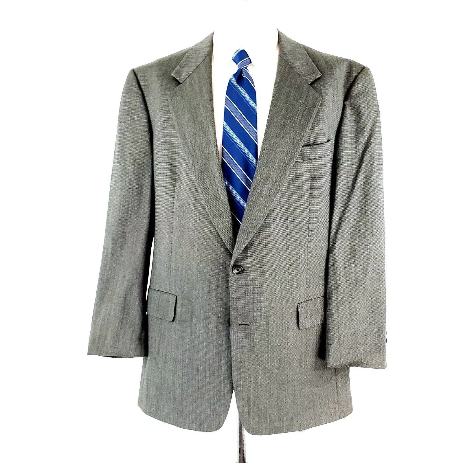 Hart Schaffner Marx Blazers Hart Schaffner Marx Wool 2 Button Blazer 42L Gray Check Spor