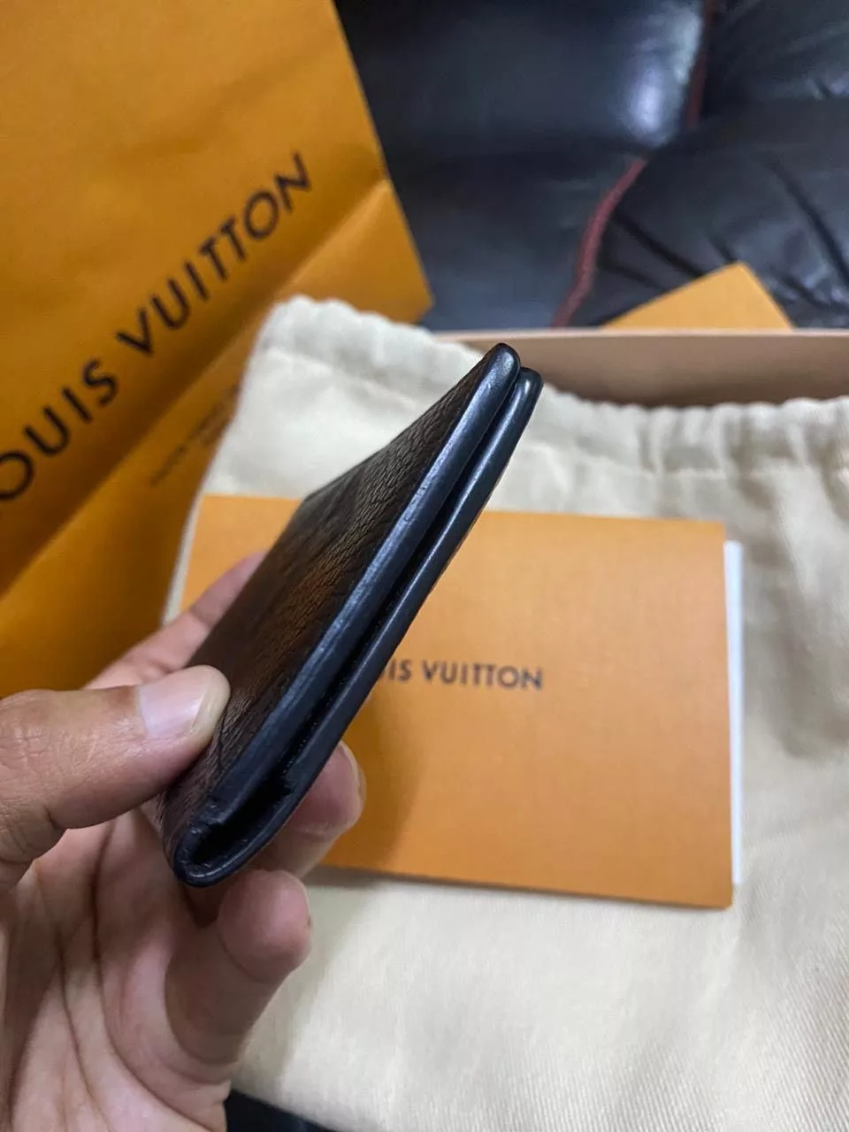 Louis Vuitton Wallets Authentic LOUIS VUITTON Organizer special edition Black