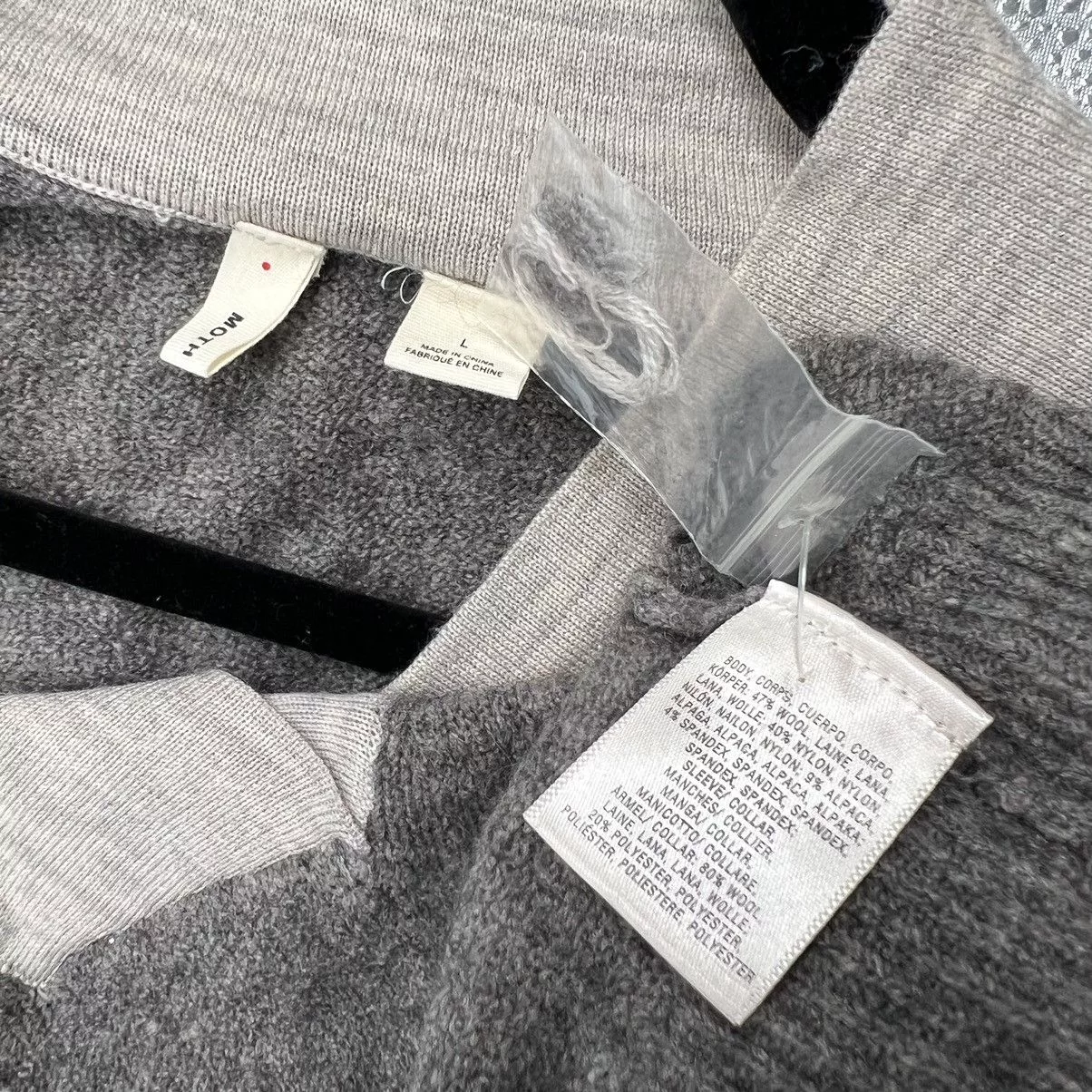 Anthropologie Sweaters Anthropologie Moth Vneck Soft Boulders Wool Alpaca Pullover Gray