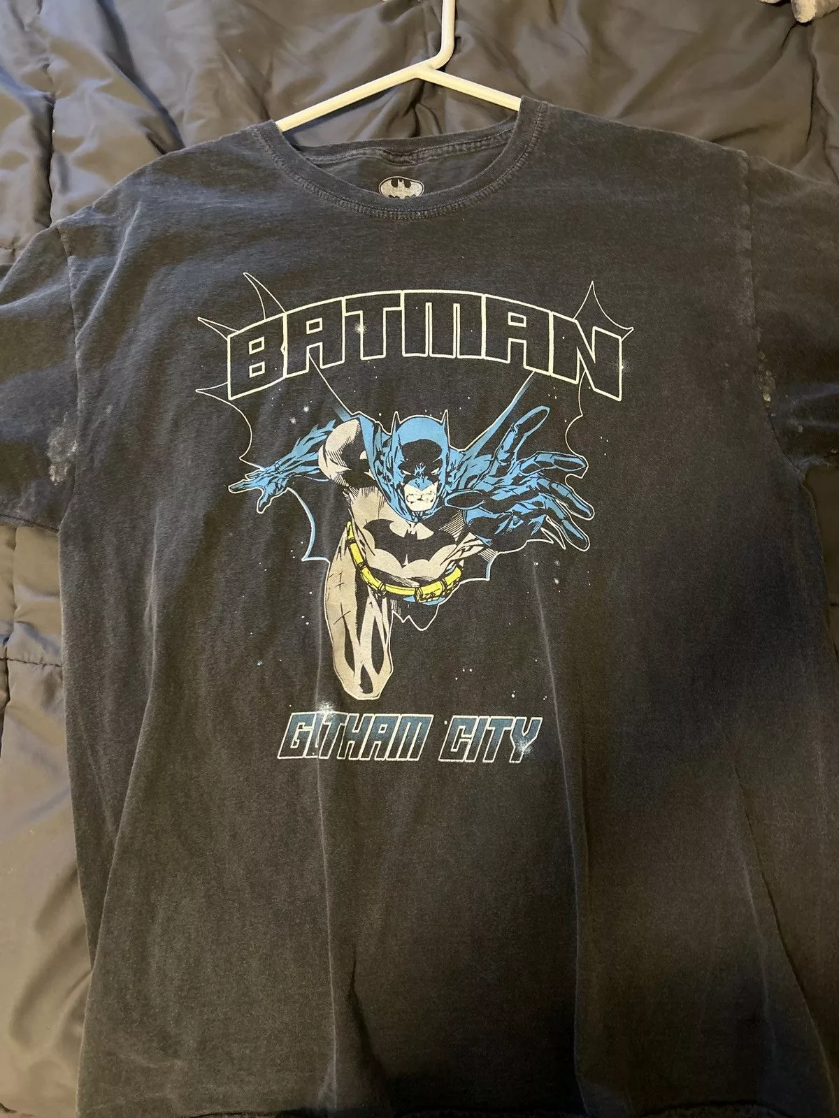 DC Short Sleeve T Shirts DC × DC Comics × Vintage VINTAGE BATMAN T-SHIRT Black