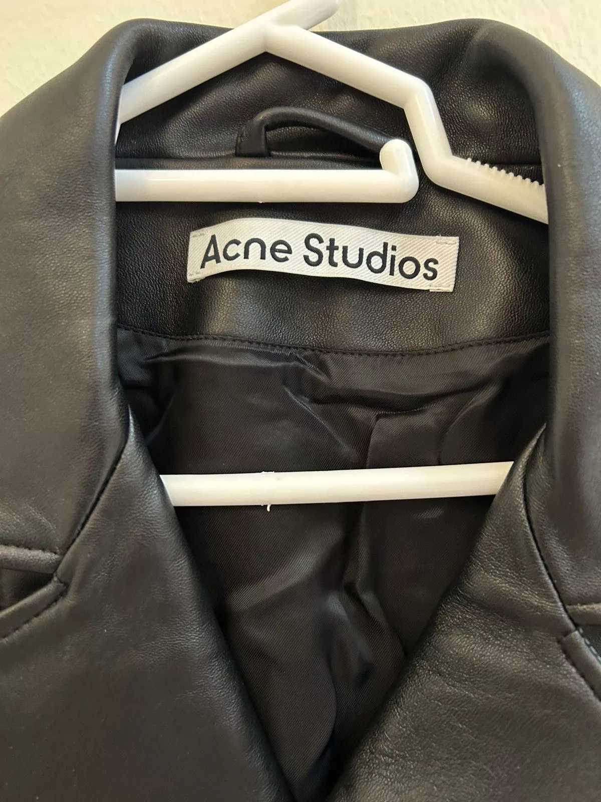 Acne Studios Leather Jackets Acne Studios Biker Leather Jacket. Black