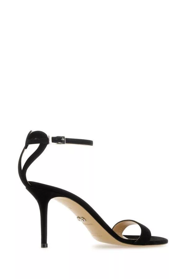 MACH & MACH Sandals MACH & MACH Black Suede Sandals Multi