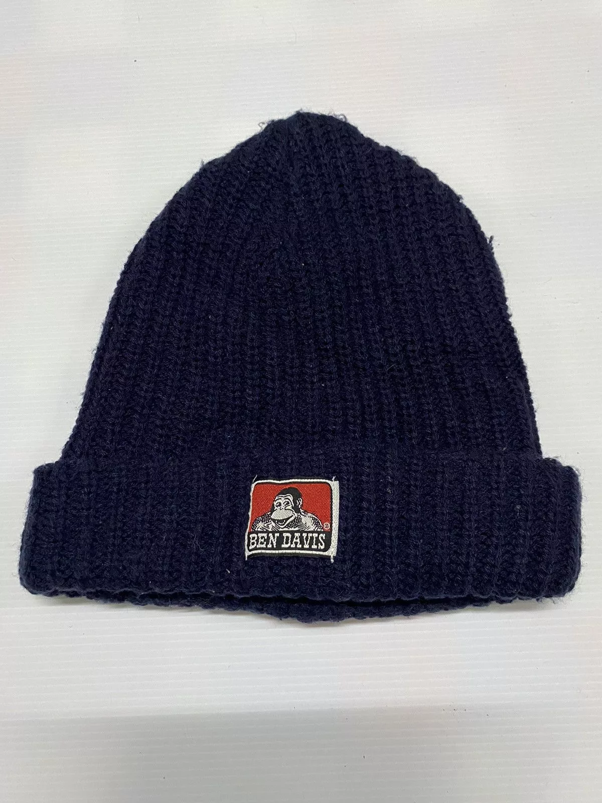Ben Davis Hats Ben Davis Small Patches Knitted Beanie Hat Blue Streetwear