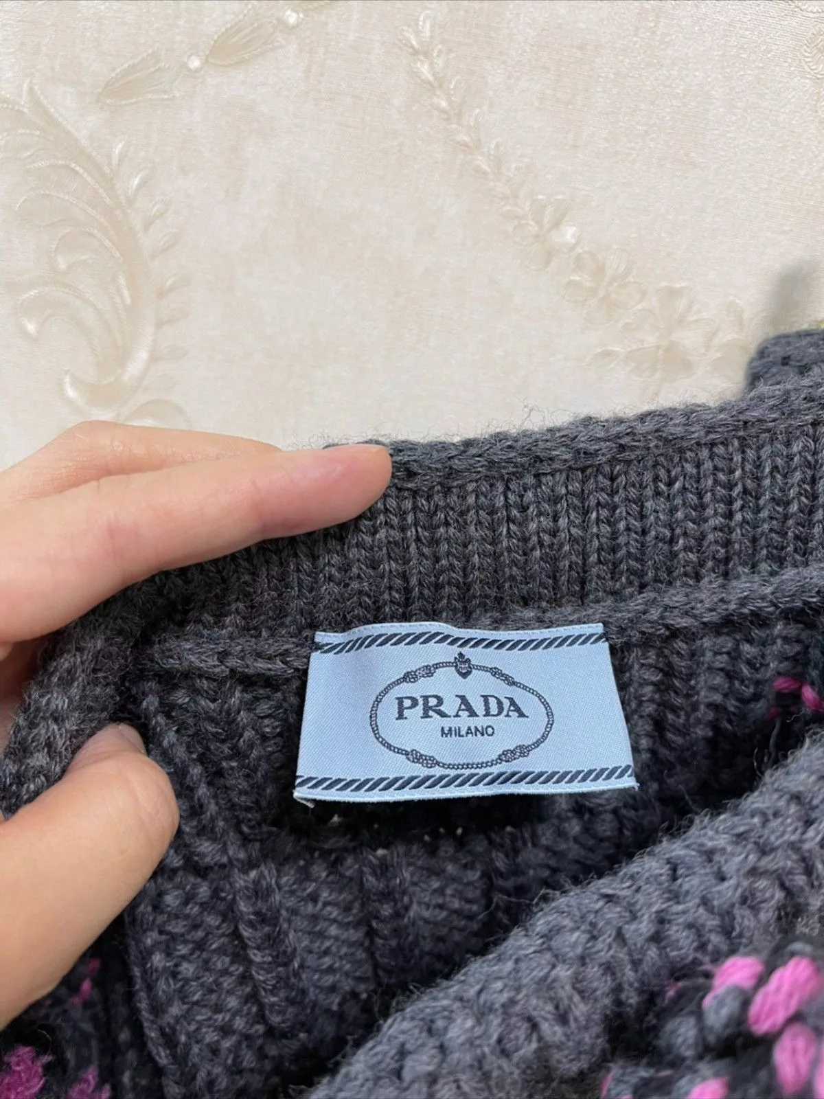 Prada Mini Skirts PRADA KNITTED MINI SKIRT Gray