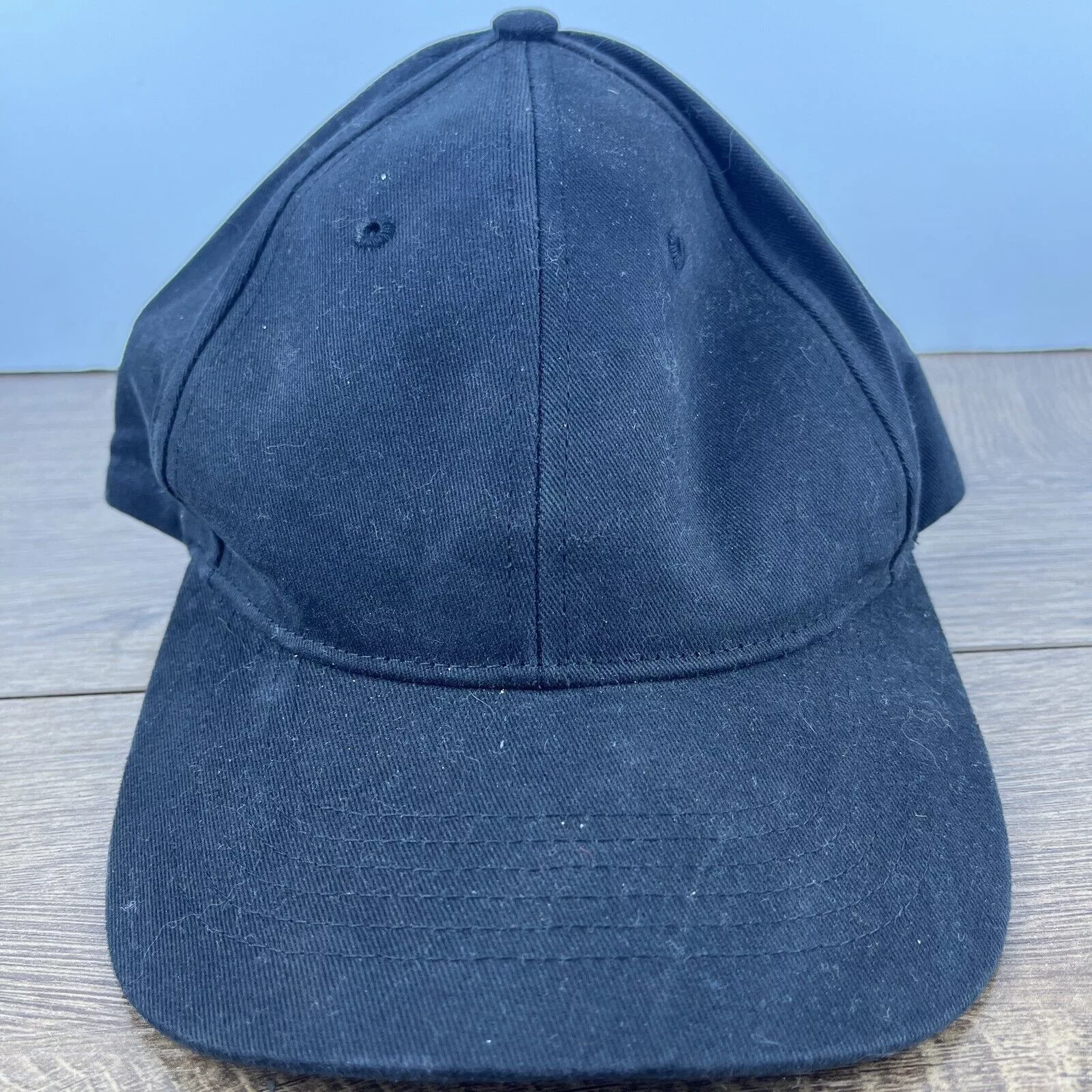 Other Hats Other Plain Black Hat Adjustable Adult Size Hat Plain Black Cap