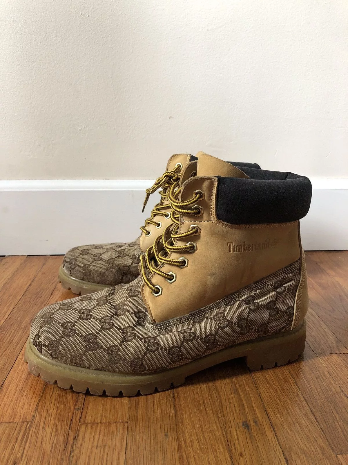 Timberland Boots Timberland Gucci custom Brown