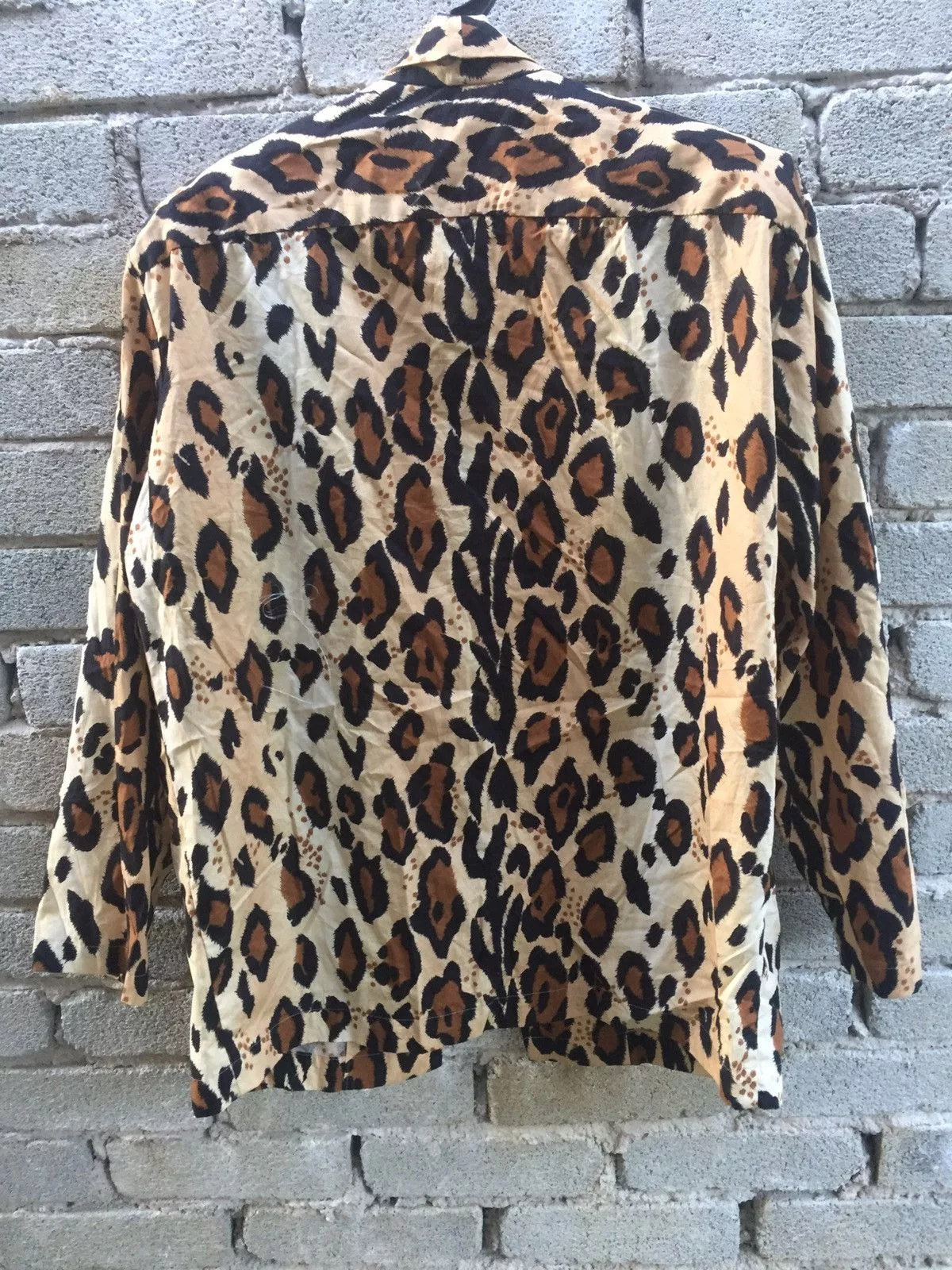Designer Light Jackets Designer Norma Kamali Leopard Print Warp Jacket Nice Design Brown Vintage