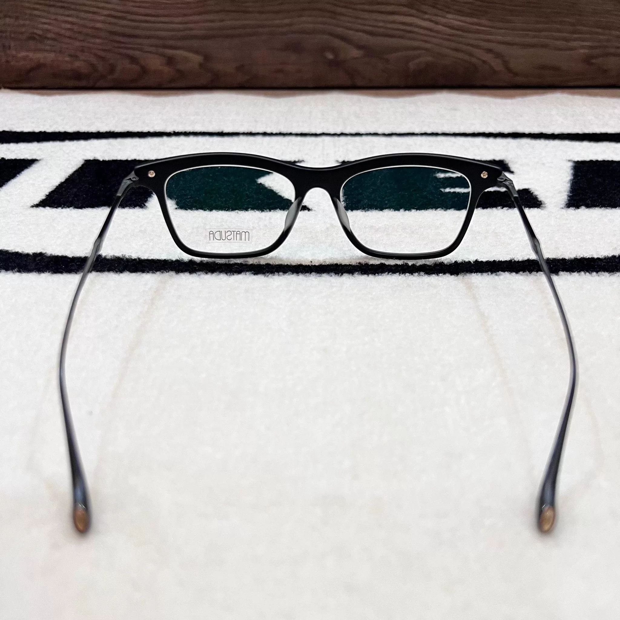 Matsuda Sunglasses Matsuda M2049 Rectangular Eyeglasses in Matte Black Colorway