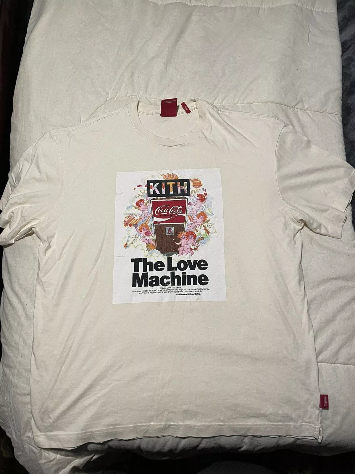 Kith Short Sleeve T Shirts KITH “Love Machine” Tee White
