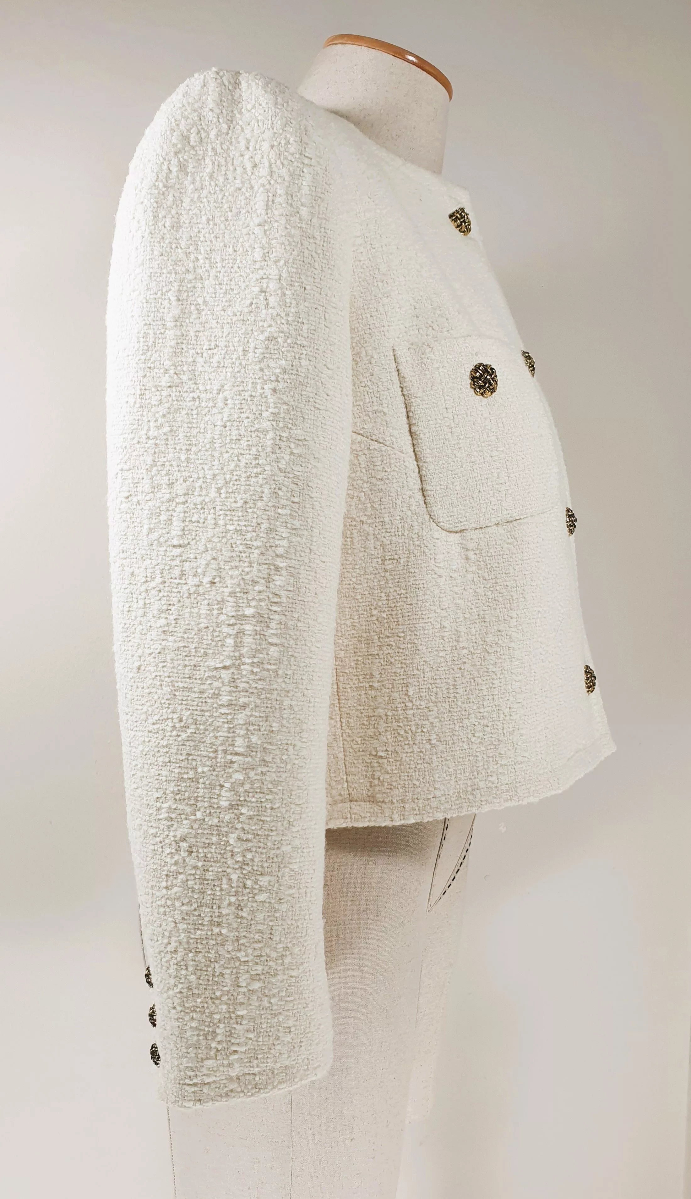 ba&sh Jackets ba&sh Tweed Ecru Jacket Beige