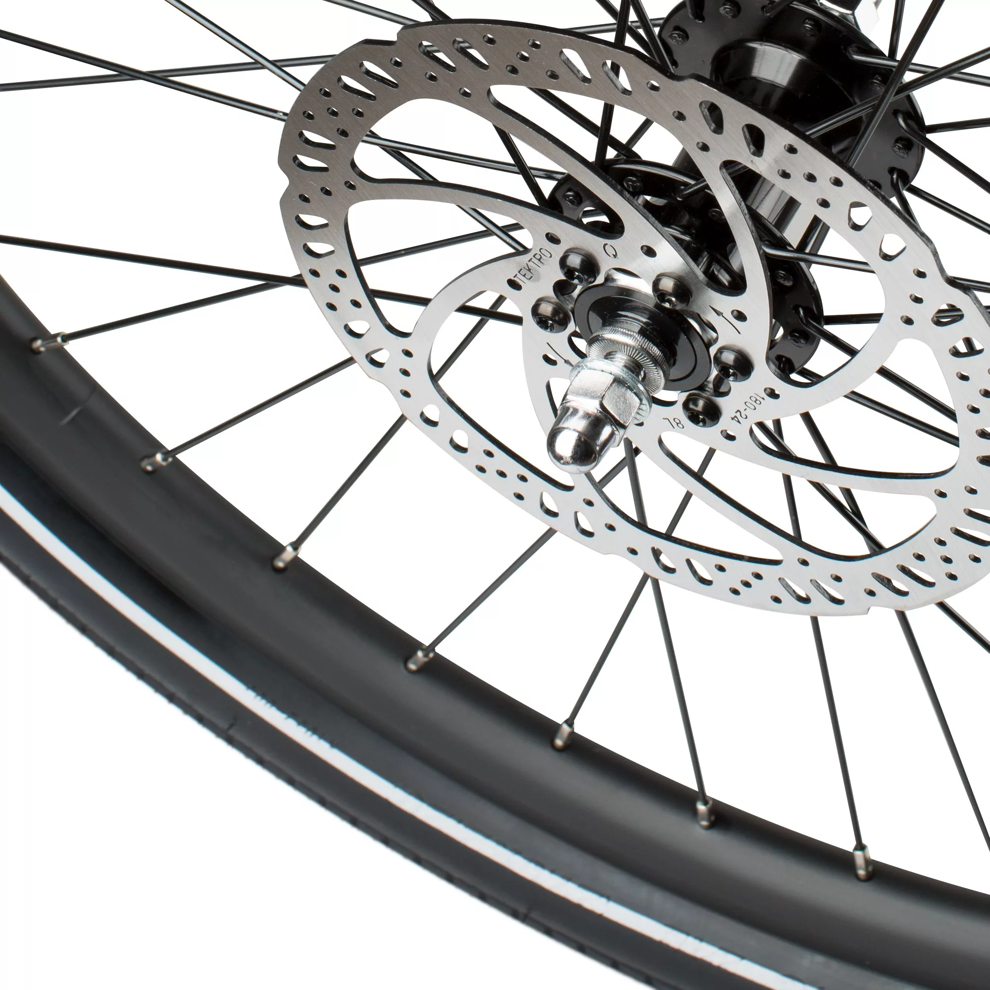 Aventon Complete Front Wheel Closeup Pace 350/Pace 350 V2 SKUs: 19100-0700011