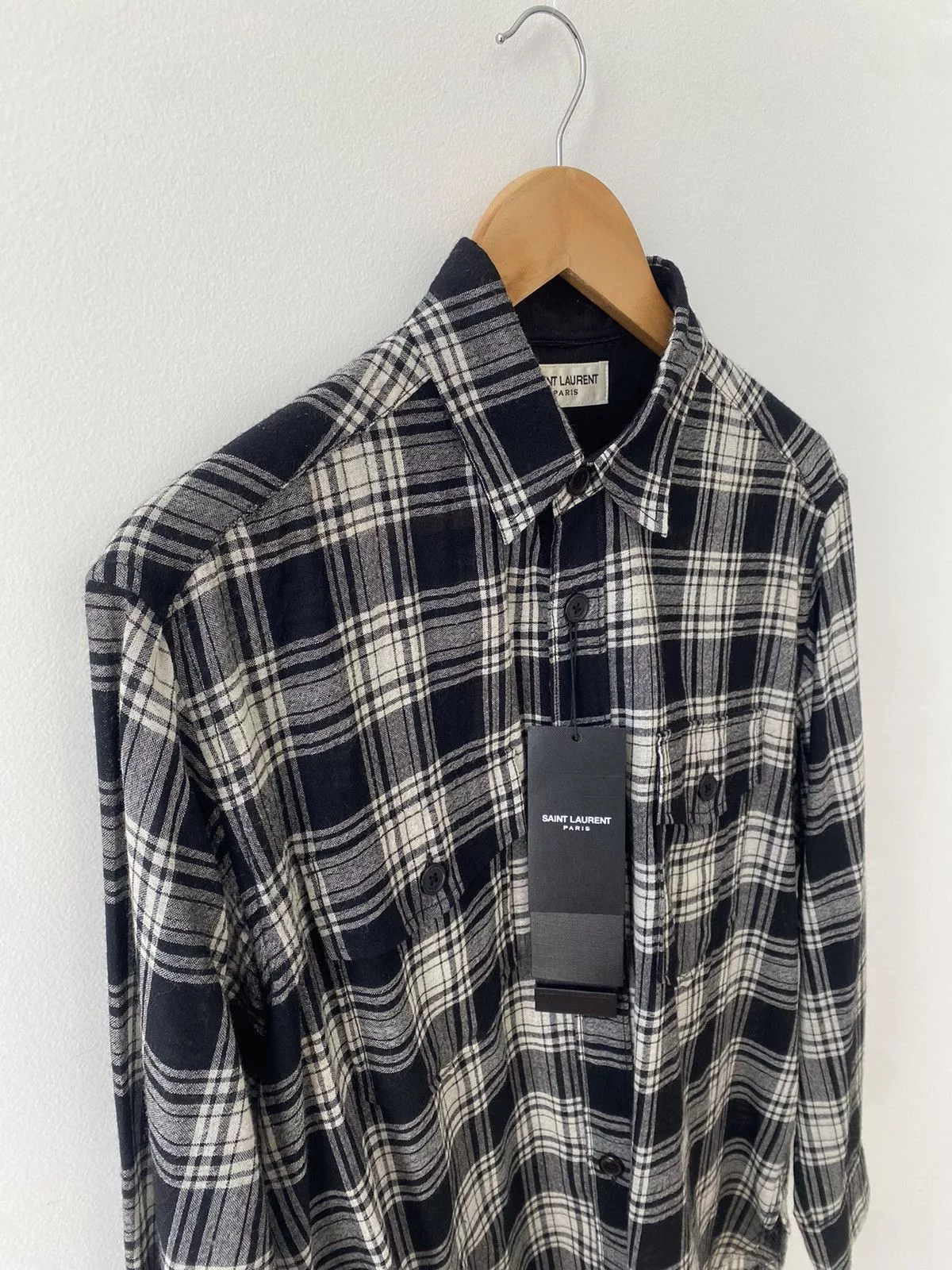 Saint Laurent Paris Shirts Button Ups Saint Laurent Paris Wool Shirt Multi