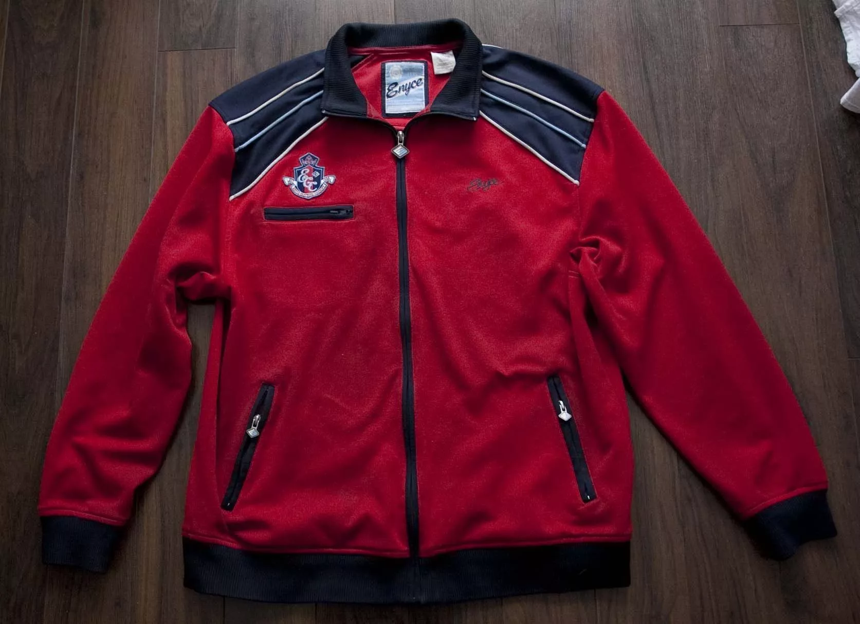 Enyce Light Jackets Enyce × Vintage Enyce Track Jacket Full Zip Vintage Size L Red Streetwear