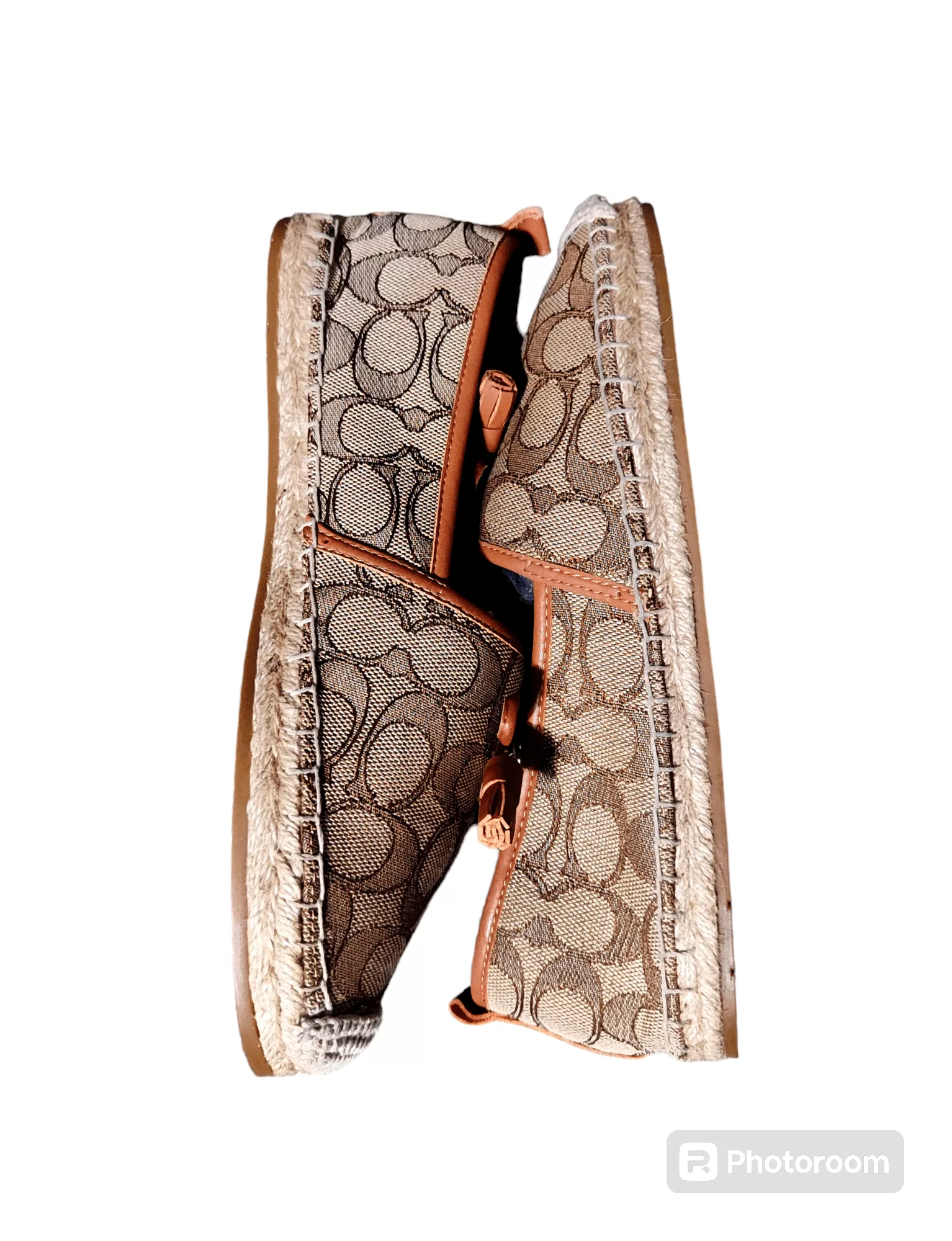 Coach Platforms Coach Carson Espadrille Khaki/Saddle Brown