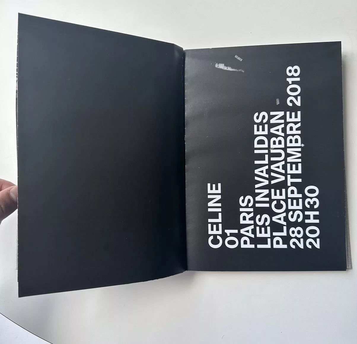 Celine Miscellaneous Celine × Hedi Slimane Celine Les Invalides Invitation Poster Book White
