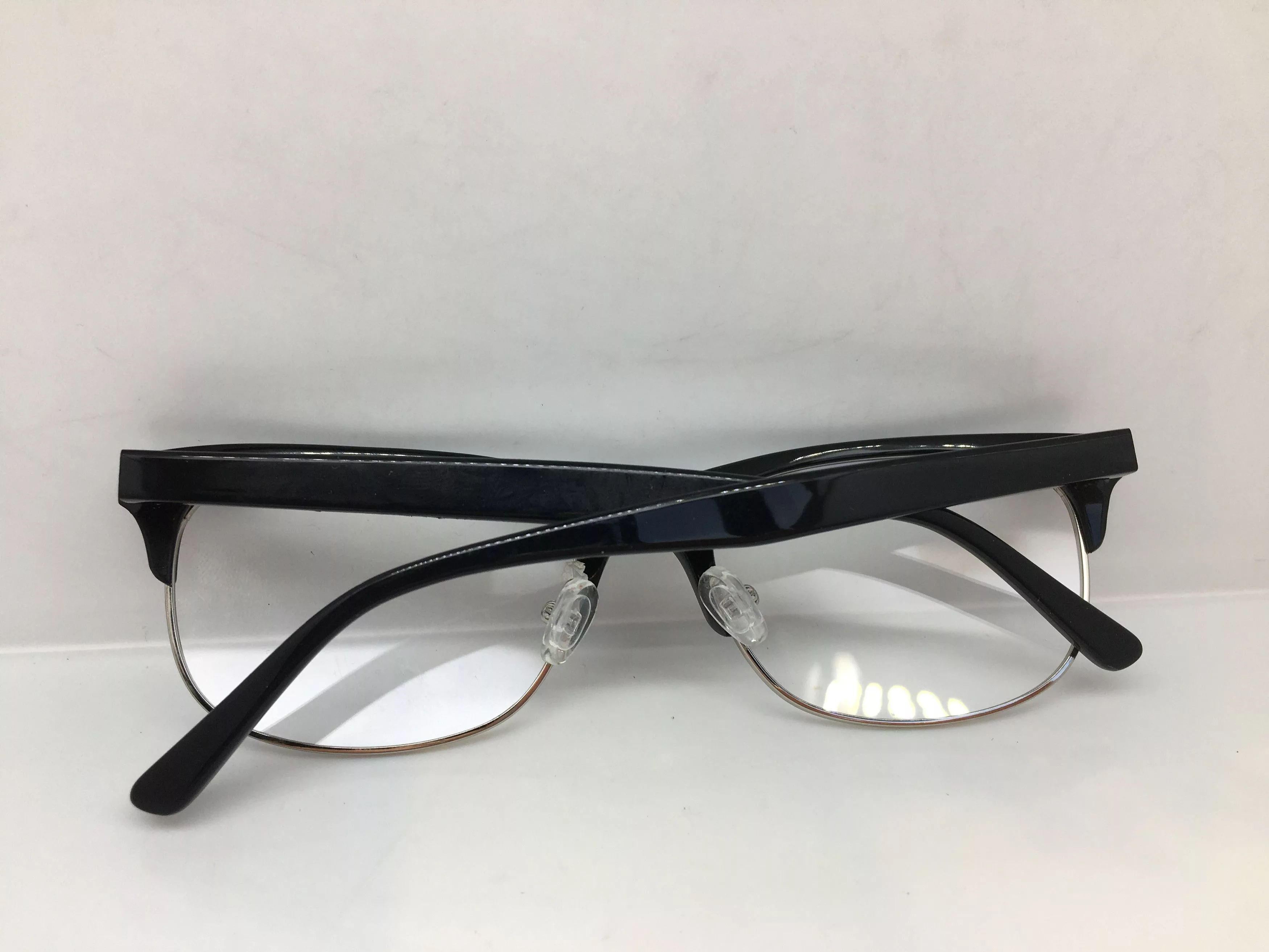 Other Glasses Other Mod Malcolm X Black Silver Eyeglasses Frame