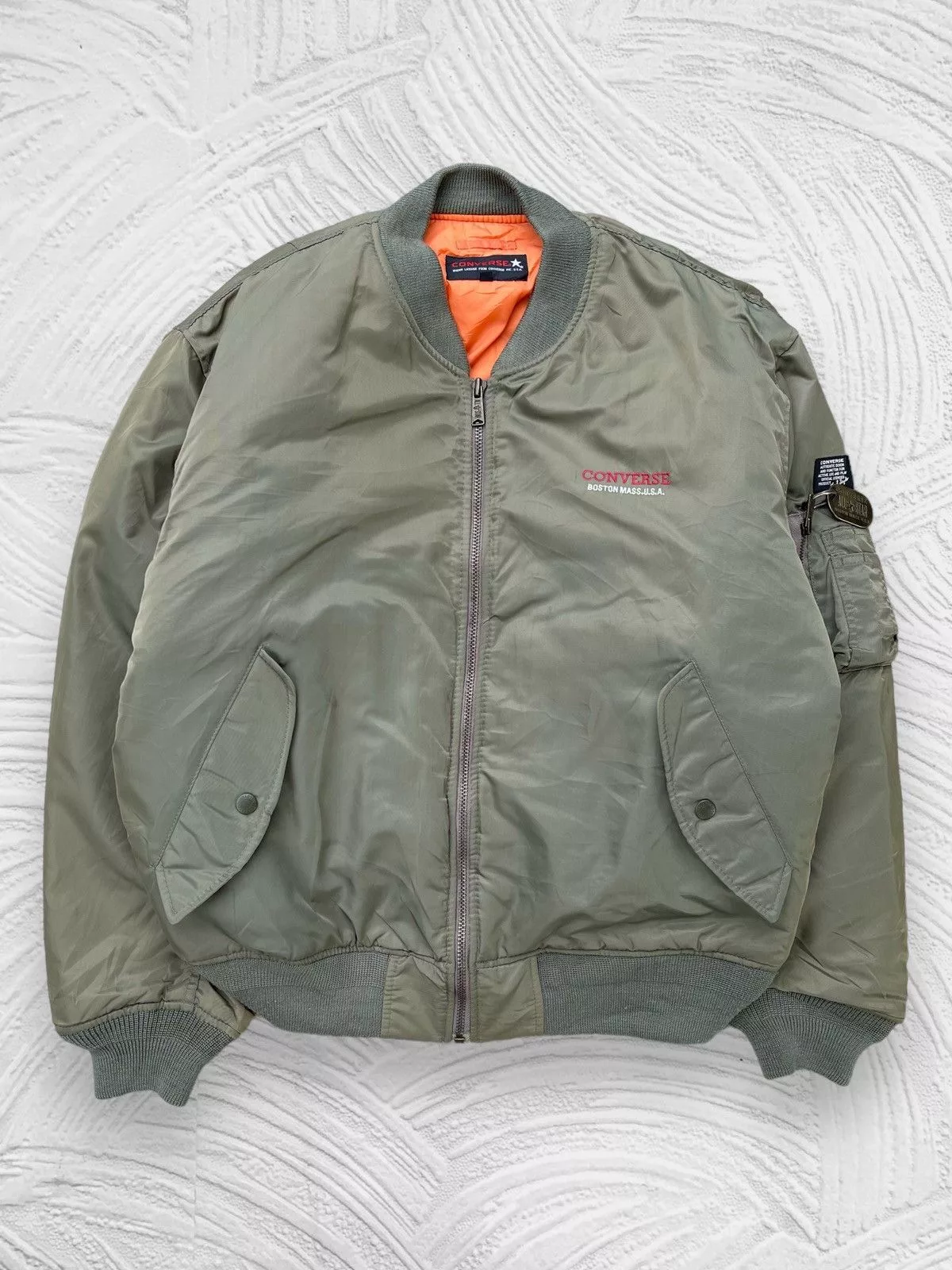 Converse Bombers 🔥Vintage Converse Ma-1 Flight Bomber Jacket Green