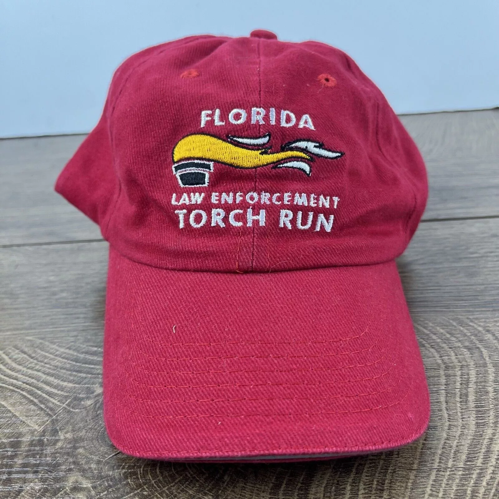 Other Hats Other Florida Law Enforcement Torch Run Hat Red Adjustable Hat Red