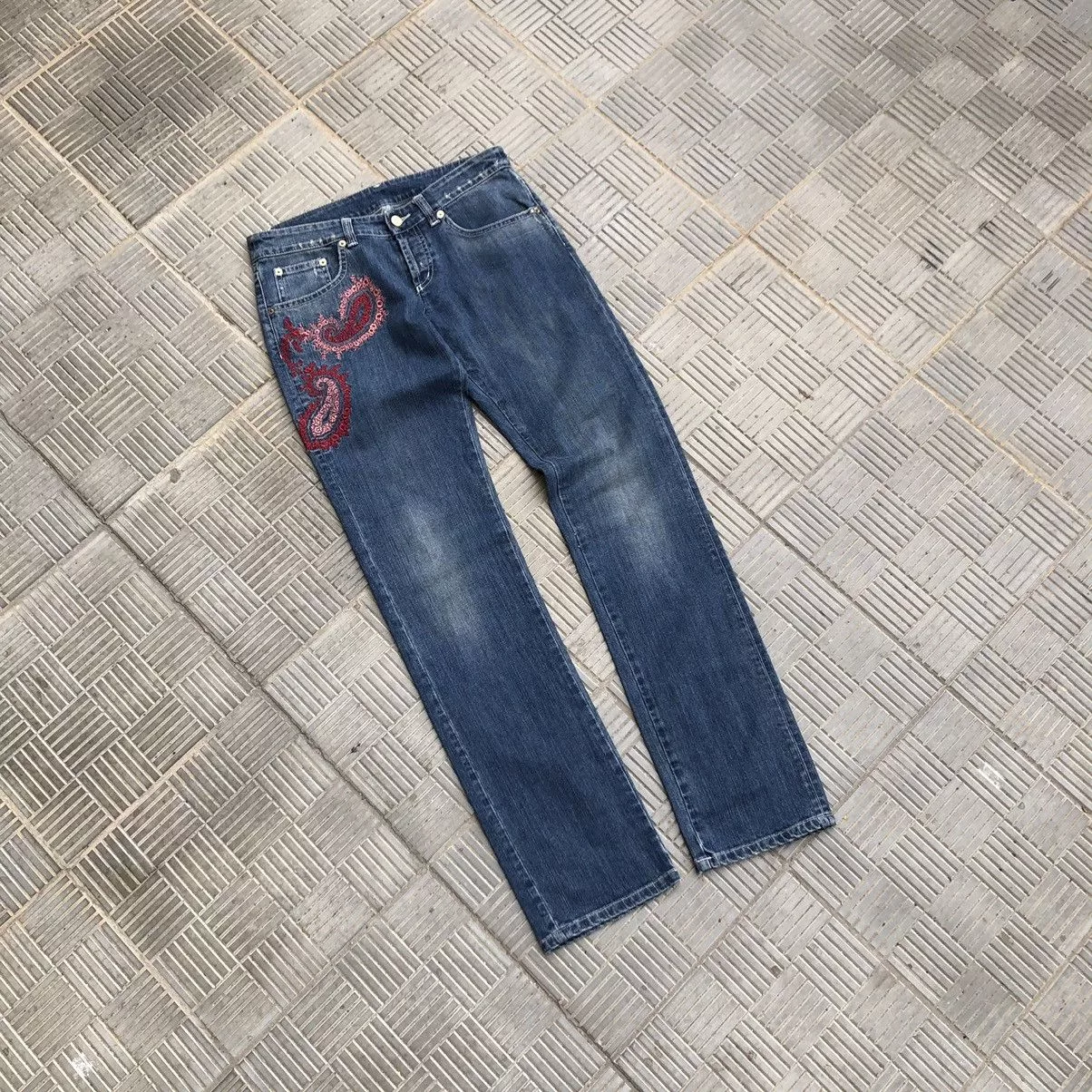 Iceberg Jeans Iceberg × Vintage Iceberg Vintage Print Jeans Size 28 Blue Streetwear