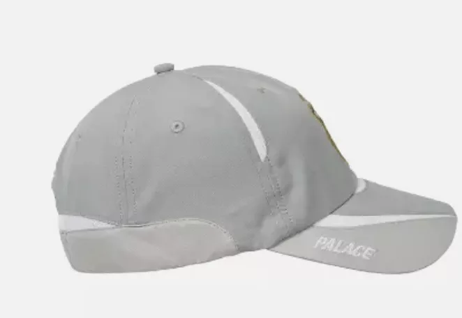 Palace Hats Palace Pro Shell 6-Panel Grey FW23 Gray