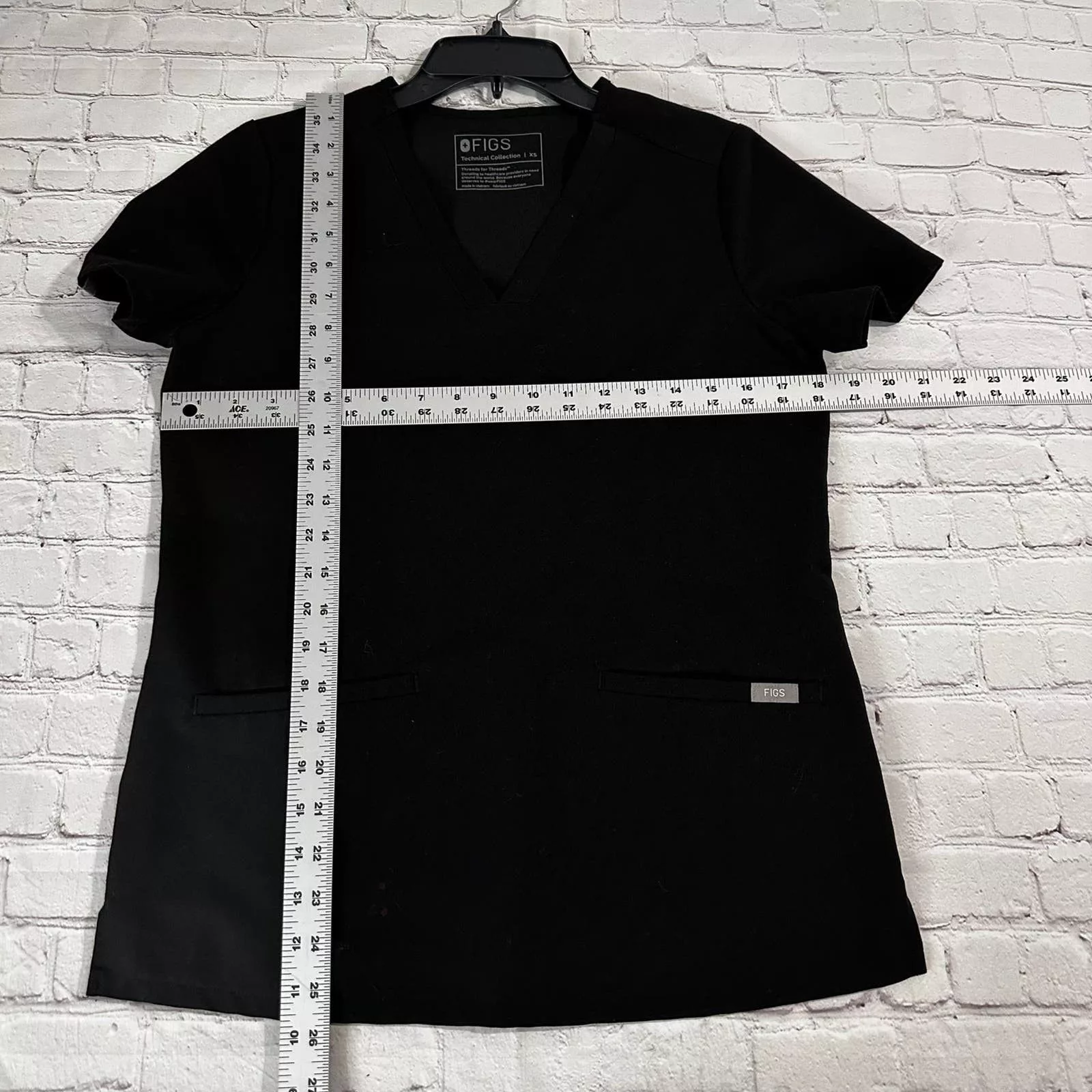 Other Pants Other Black Figs scrub top