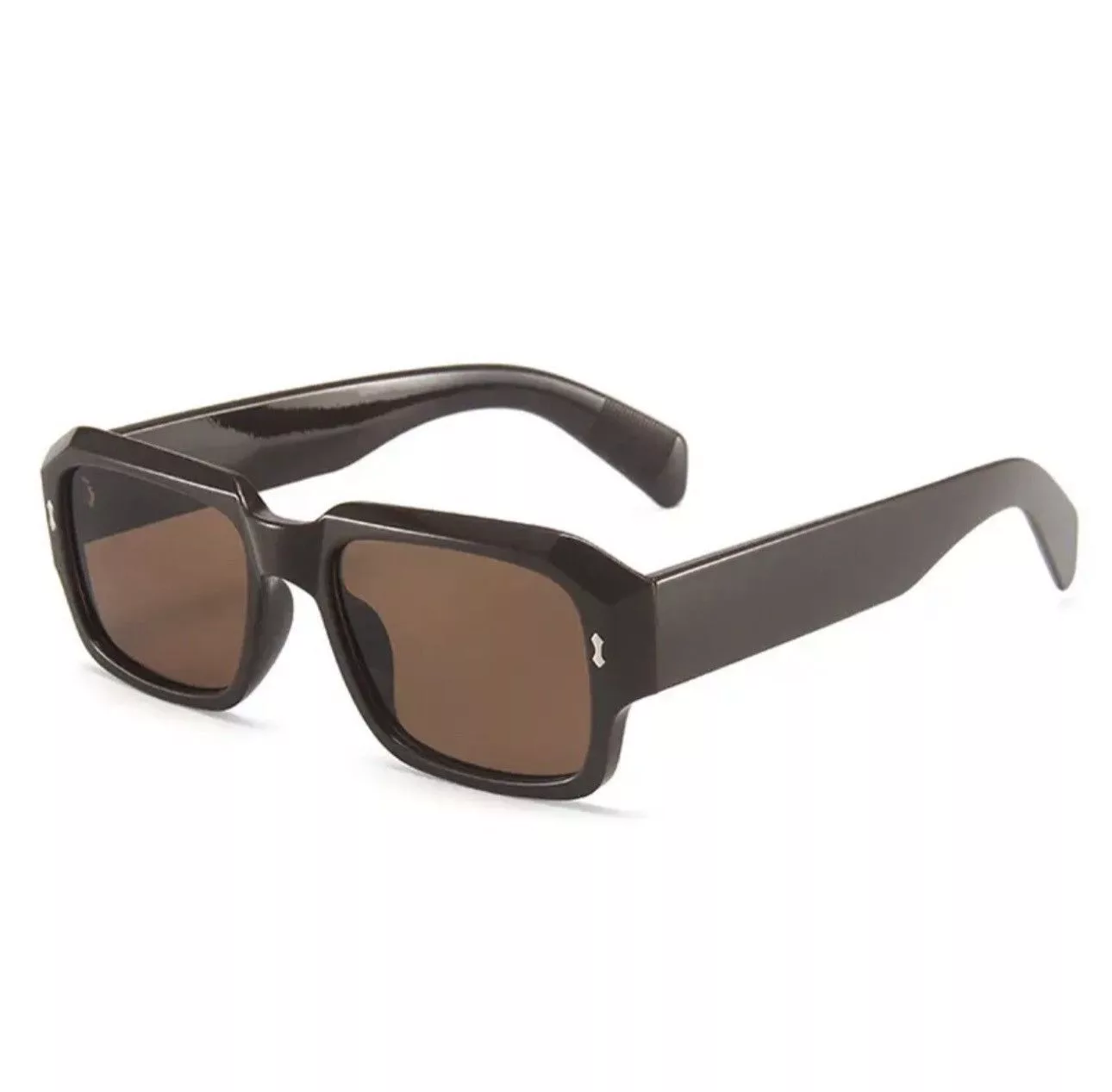 Electric Visual Sunglasses Retro y2k vintage streetwear style Brown