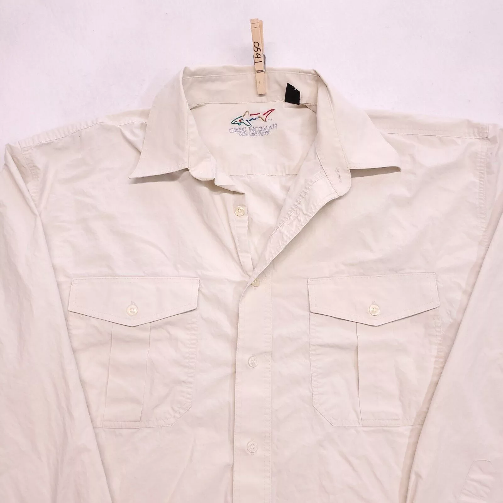 Columbia Shirts Button Ups Columbia Greg Norman Casual Button Up Shirt Adult Mens Size XL White