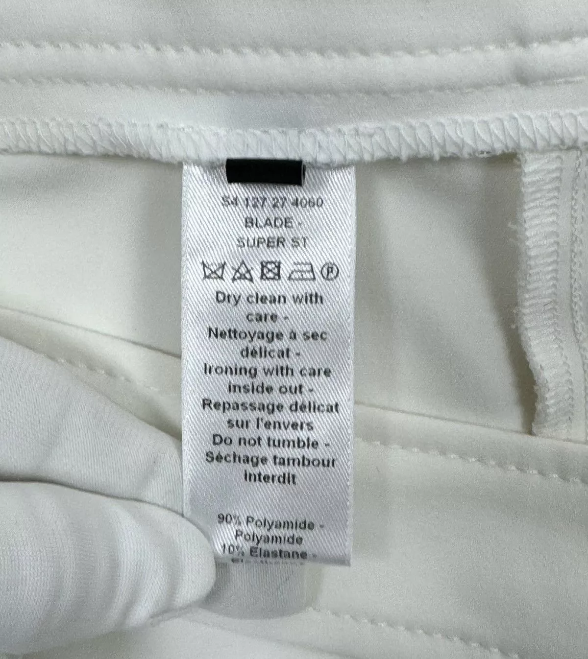 Joseph Pants Joseph White Biker Pants Polyamide size 40