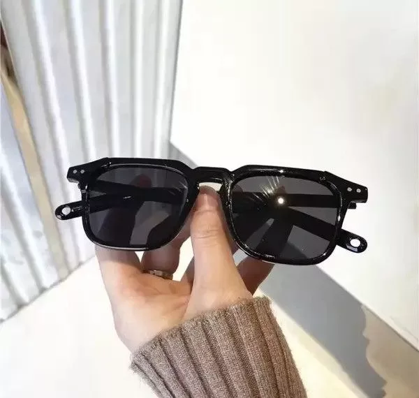 Electric Visual Glasses Electric Visual Black Hip Hop Retro Rectangular Clear Rim Sunglasess Streetwear