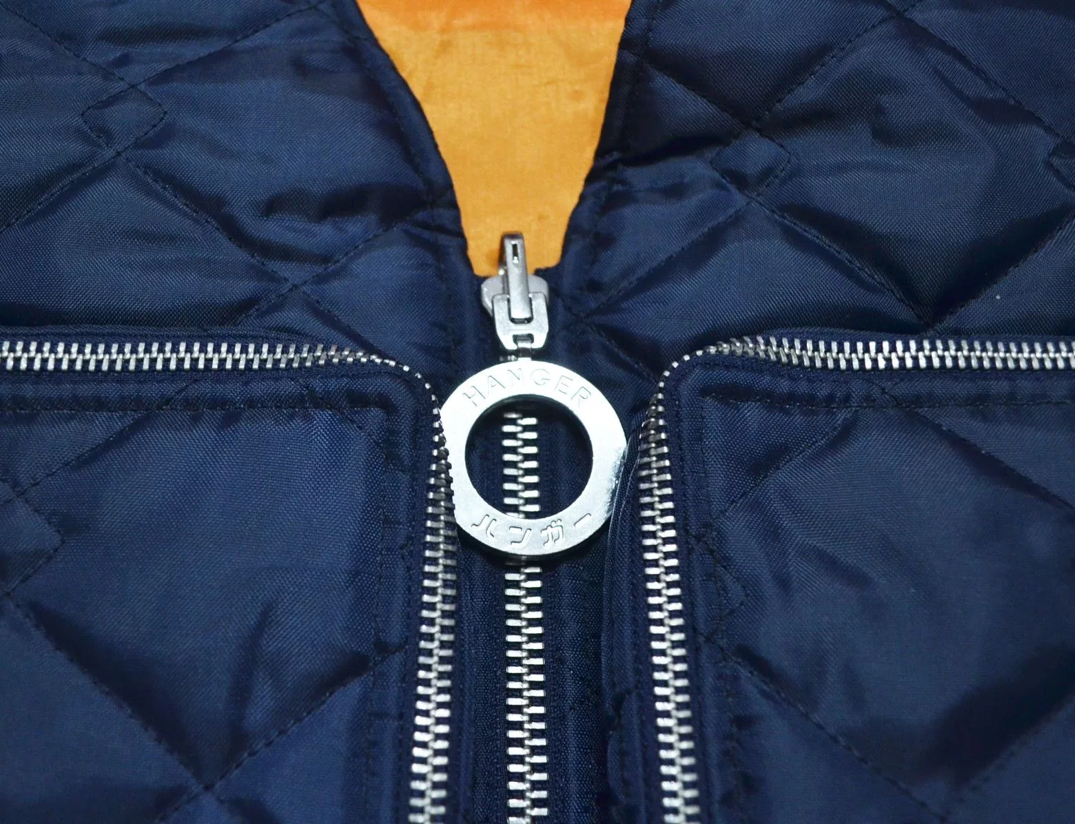Other Vests Other HANGER UO Exclusive Navy Quilted Ripstop Gilet Blue Streetwear