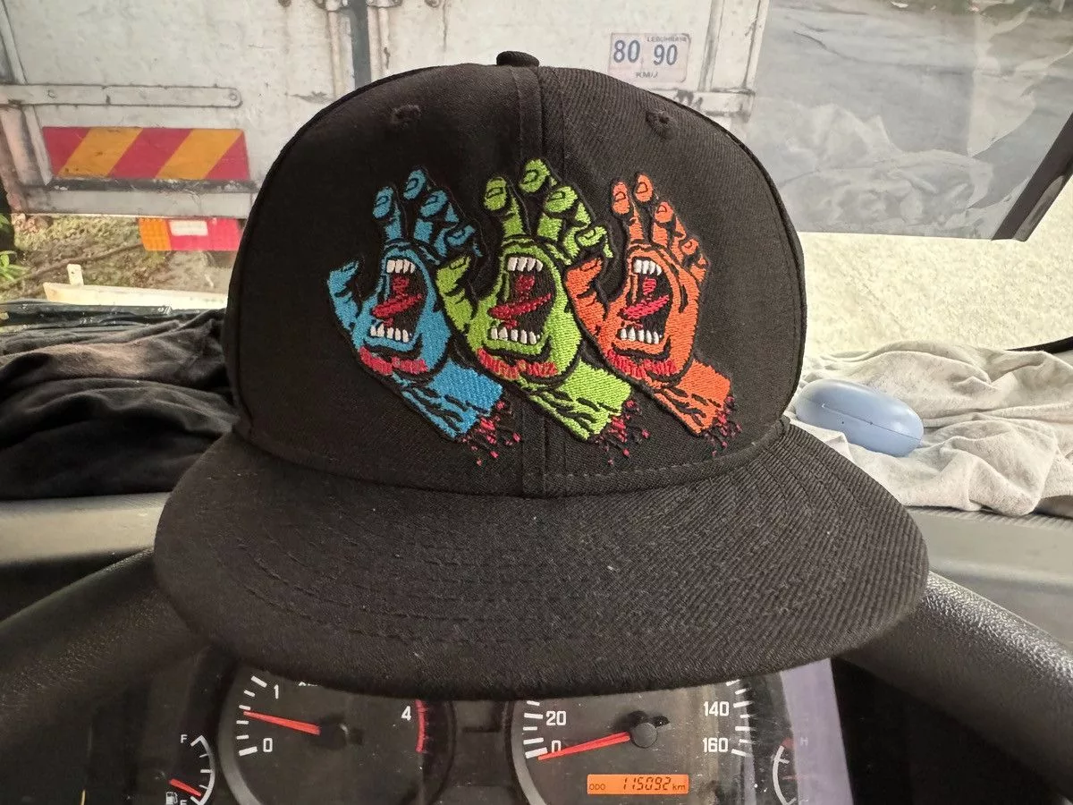 New Era Hats New Era X Santa Cruz Rare Size Black Streetwear