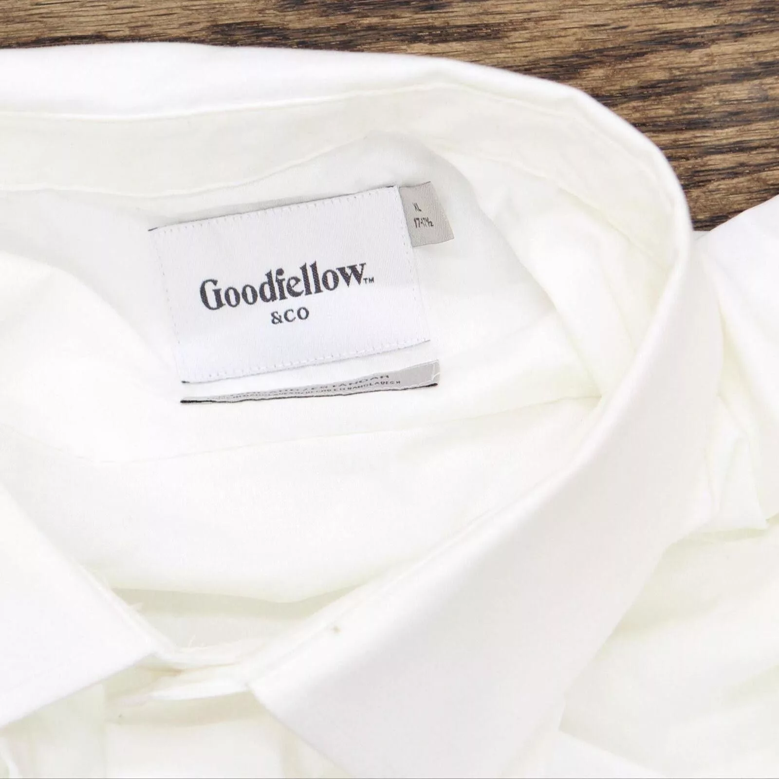 Designer Formal Shirting Designer Goodfellow & Co. Men's Button-Down Shirt White XL 17-17 1/2