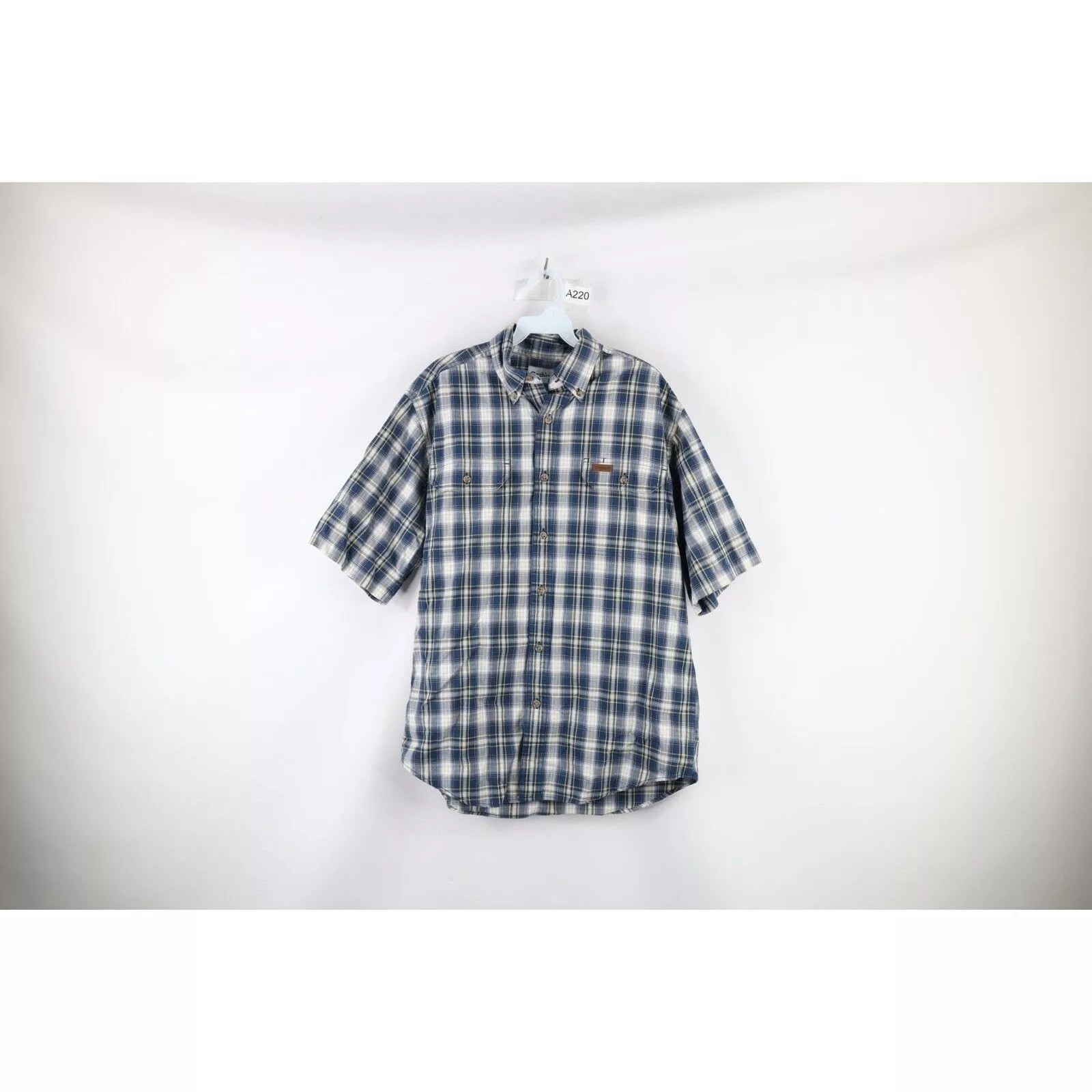 Carhartt Shirts Button Ups Carhartt × Vintage Vintage Carhartt Spell Out Double Pocket Button Shirt Multi