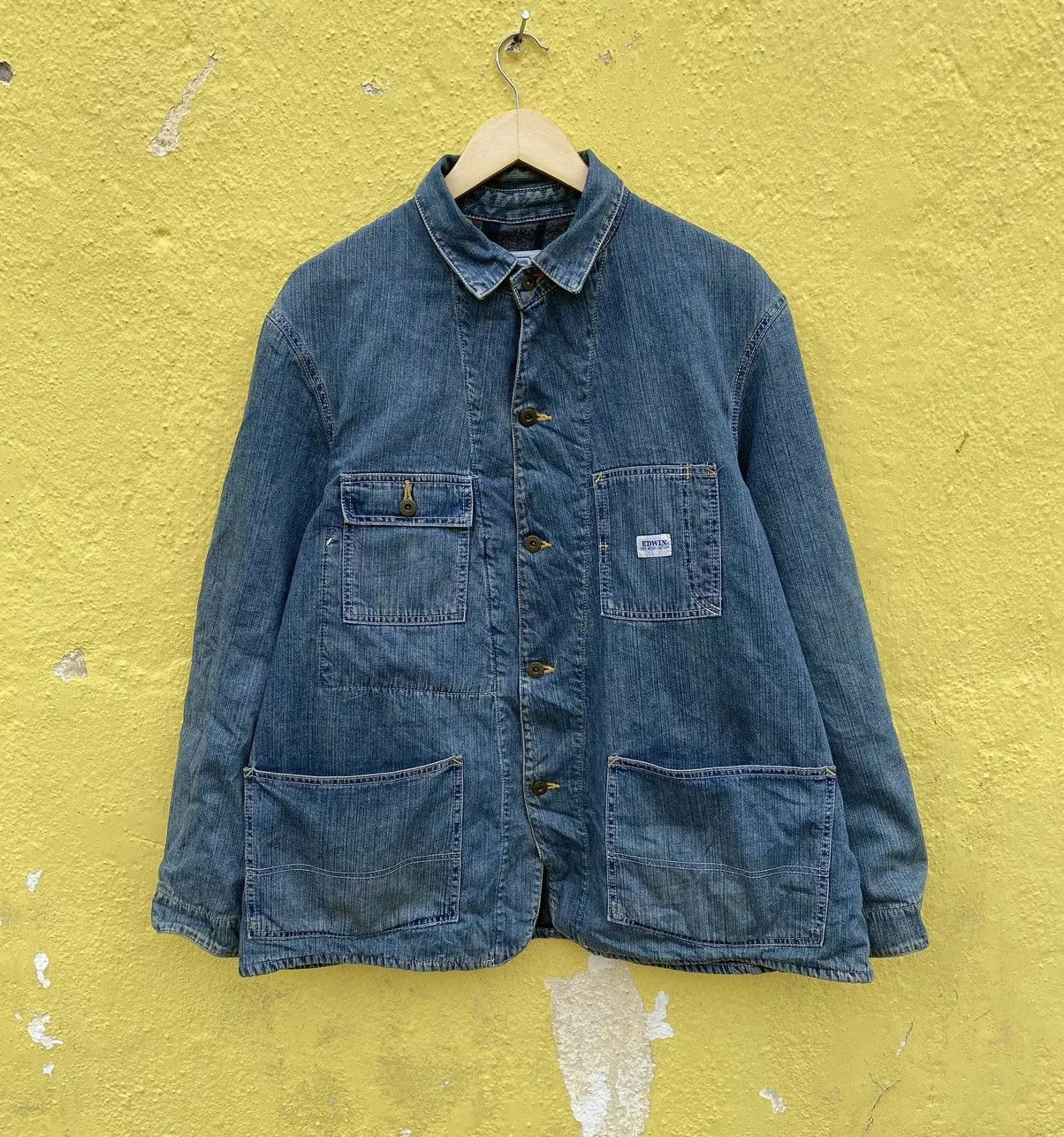 Edwin Light Jackets Edwin × Vintage Vintage Edwin worker detroit blanket multipocket jacket Purple Workwear
