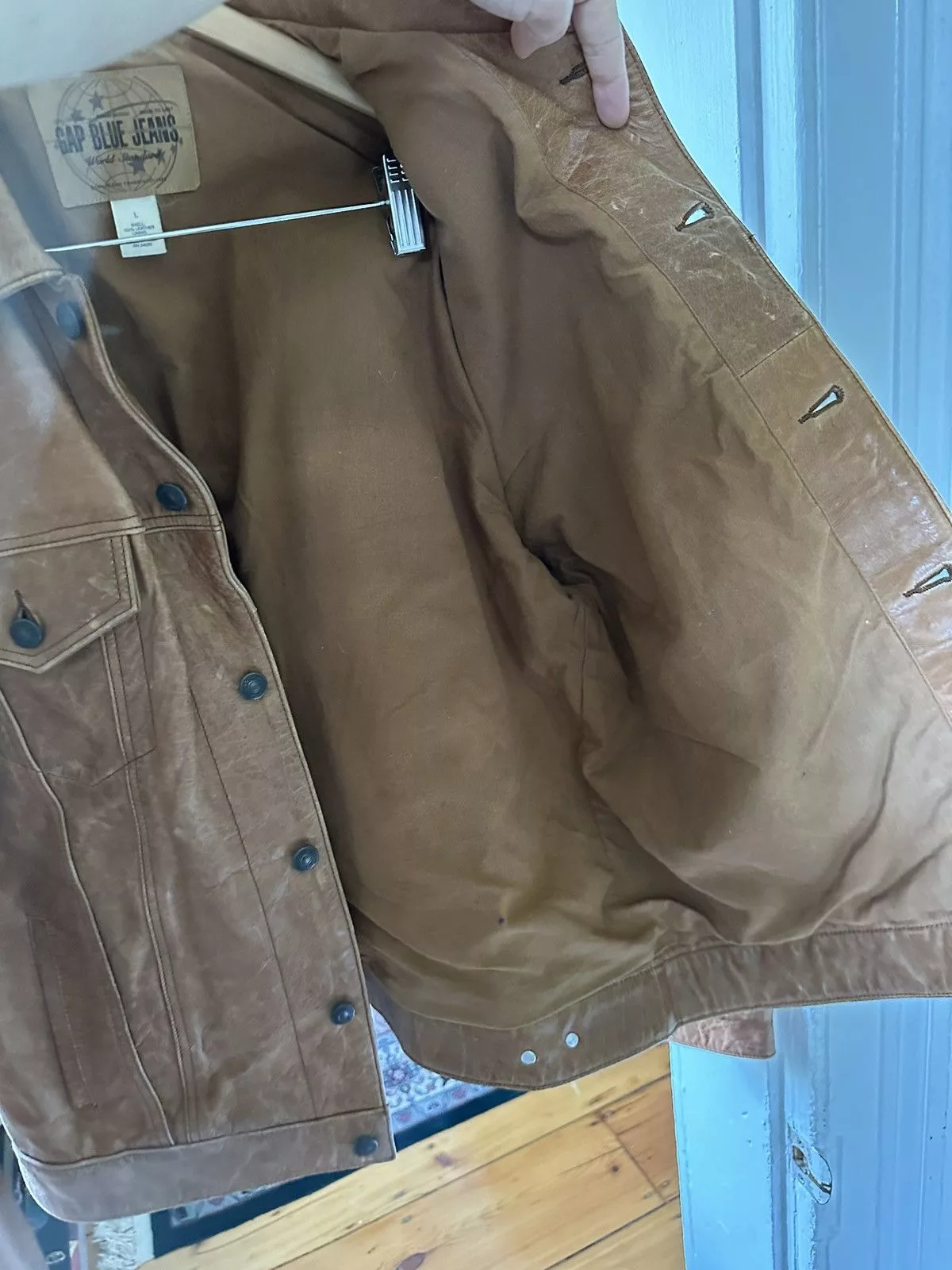 Gap Leather Jackets Gap Brown leather jacket