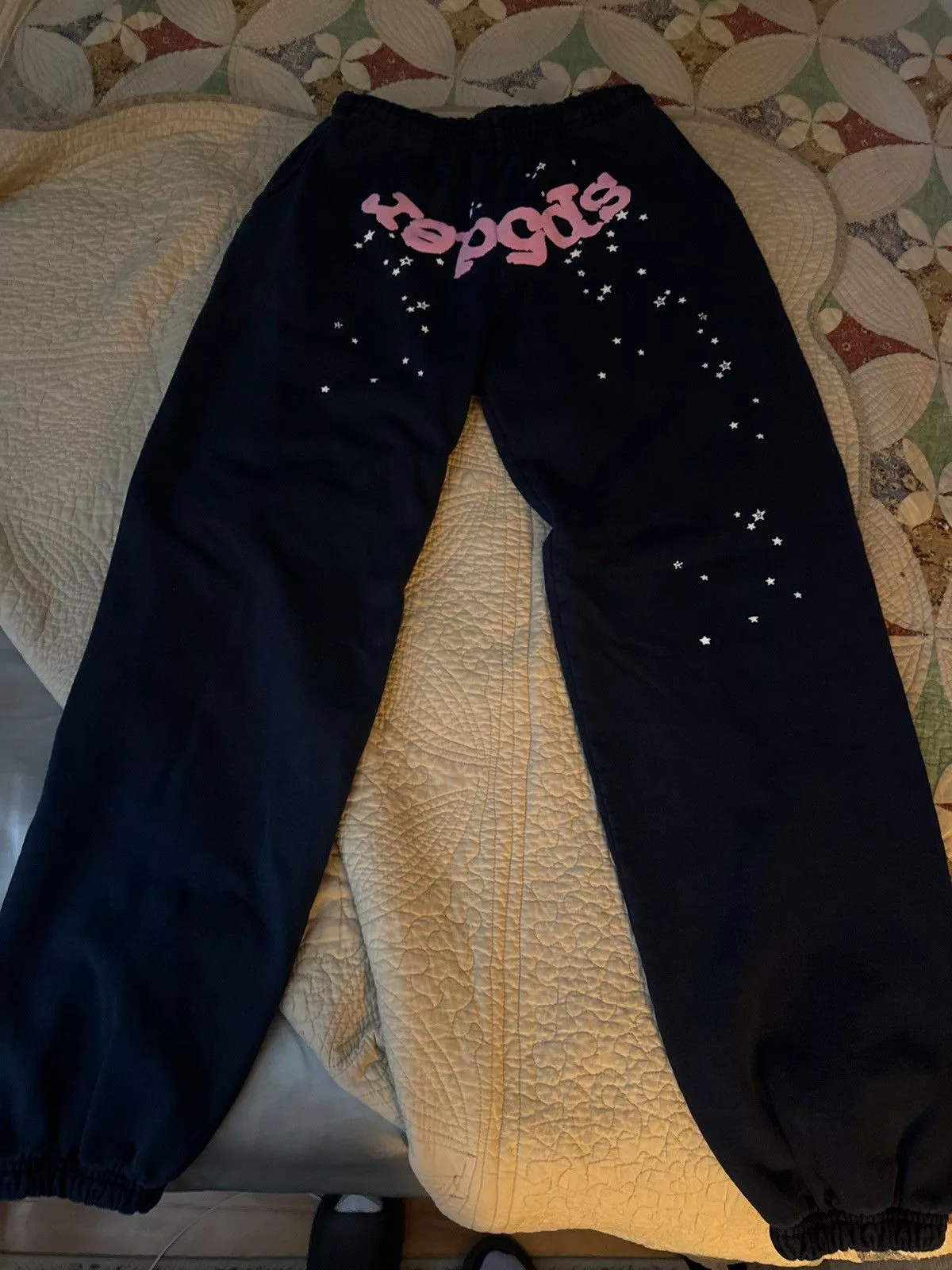 Sp5der Sweatpants Joggers Sp5der navy Atlanta sweatpants Blue