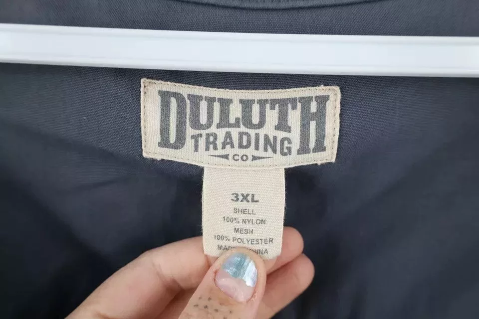 Duluth Trading Company Light Jackets Duluth Trading Company × Vintage Duluth Trading Co On the Fly Full Zip Vest Jacket Steel Blue