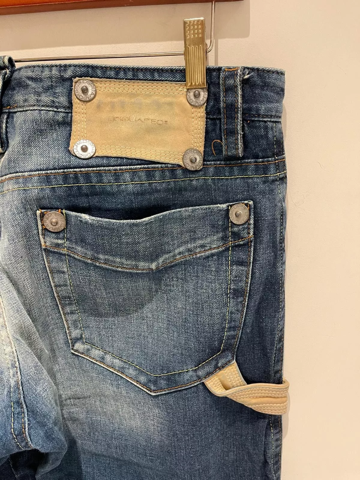 Dsquared2 Denim Dsquared2 Dsquared Vintage Distressed Trousers Blue