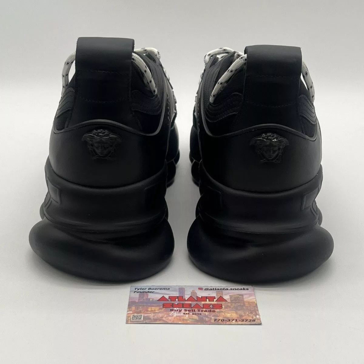 Versace Low Top Sneakers Versace chain reaction black multi
