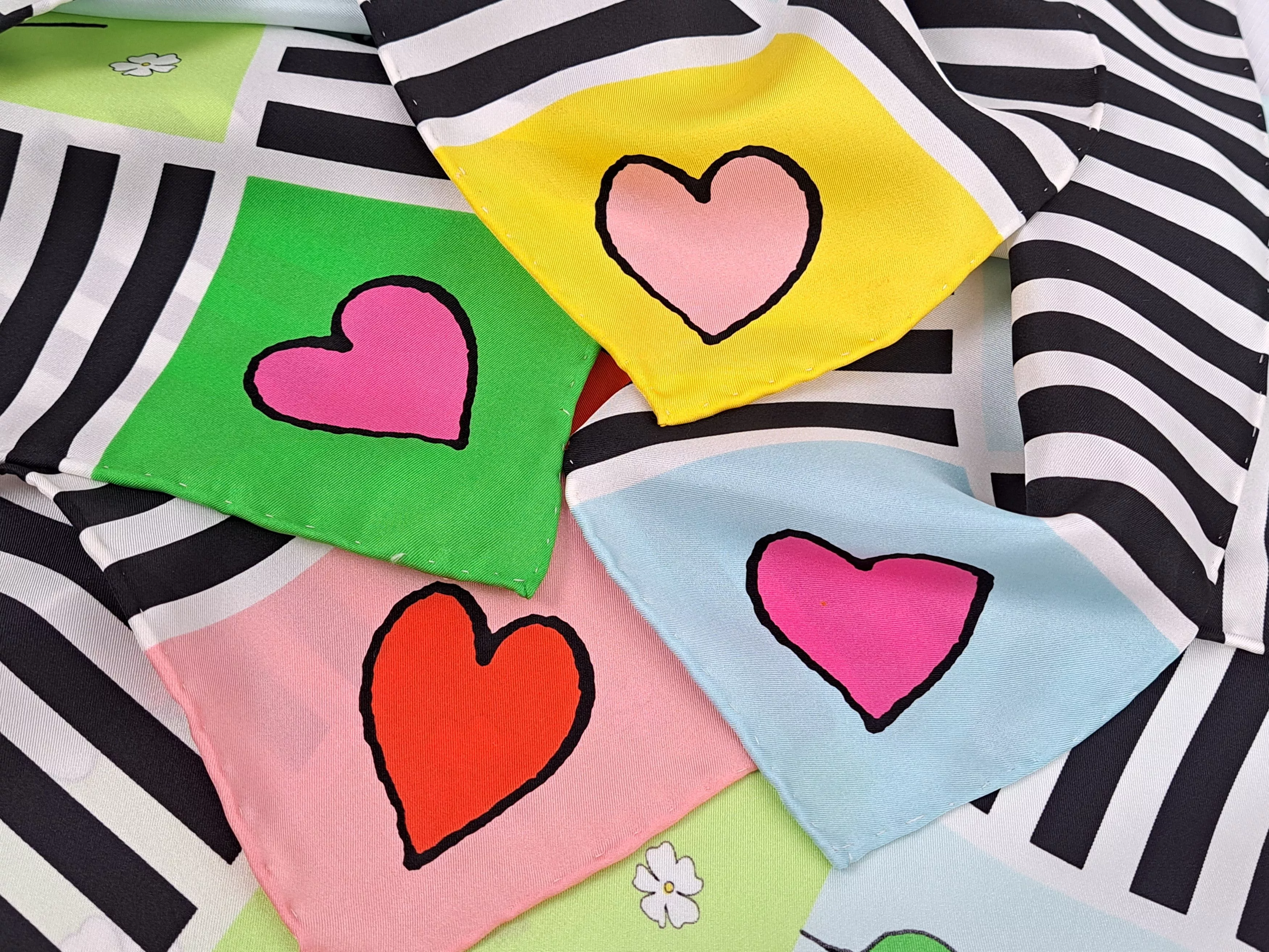 Designer Scarves Designer CODELLO Loves Peanuts - Snoopy - funy silk scarf. Multi
