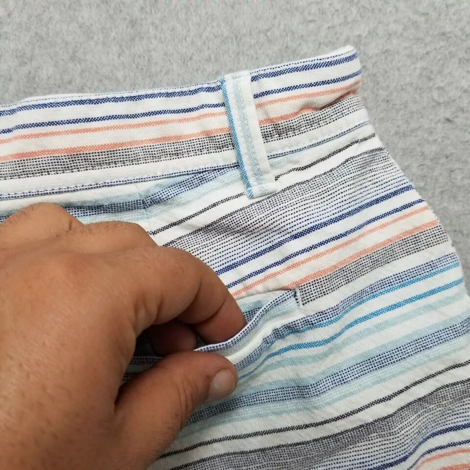 Gap Shorts Womens 0 Striped Chino Casual Lightweight Multi